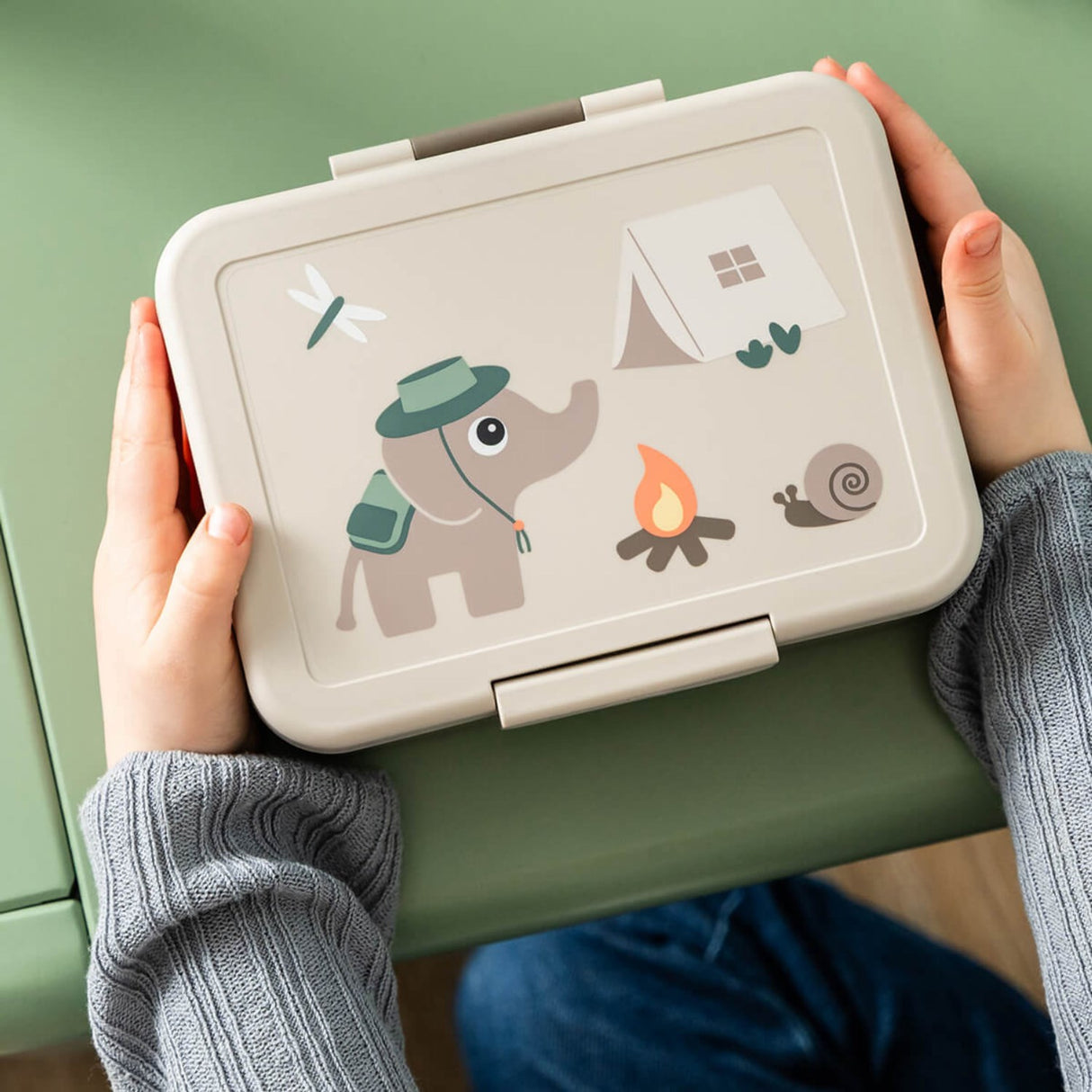 DonebyDeer Sand Tiny Trails Lunch Æske Med Divider
