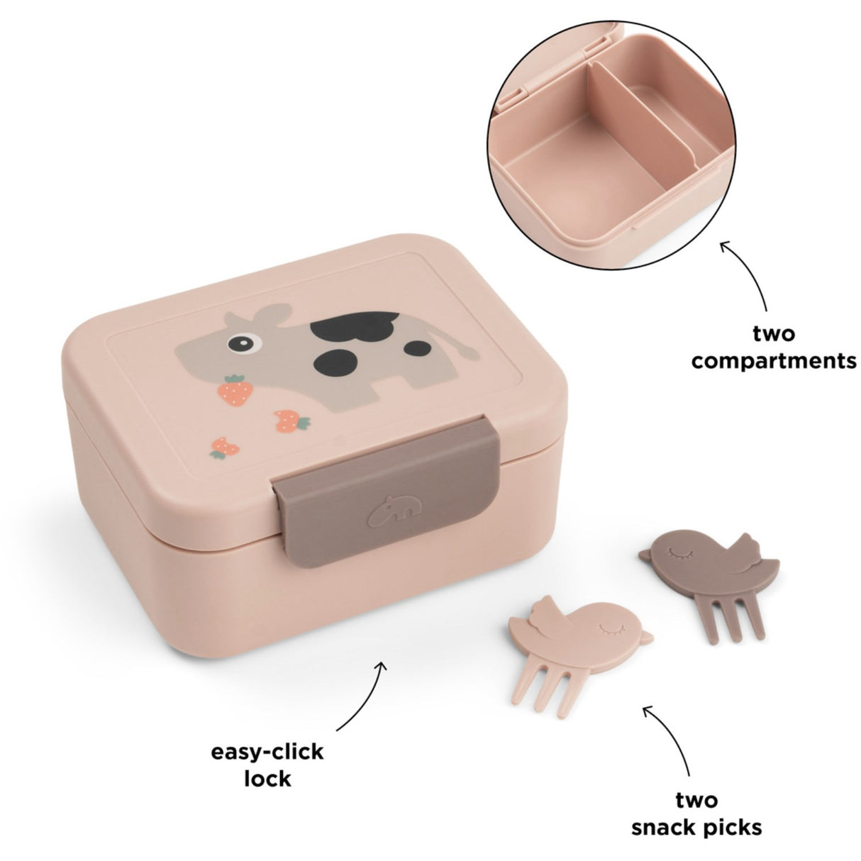DonebyDeer Powder Tiny Farm Tiny Madkasse Med Snack Picks