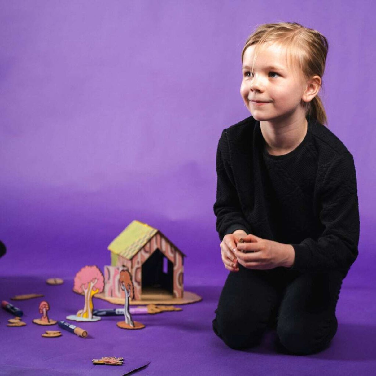 Crateit Unicorn Wooden Legetøj Magic Forest