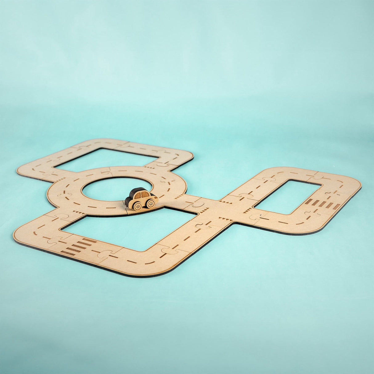 Crateit Town Wooden Legetøj Rule The Roundabout