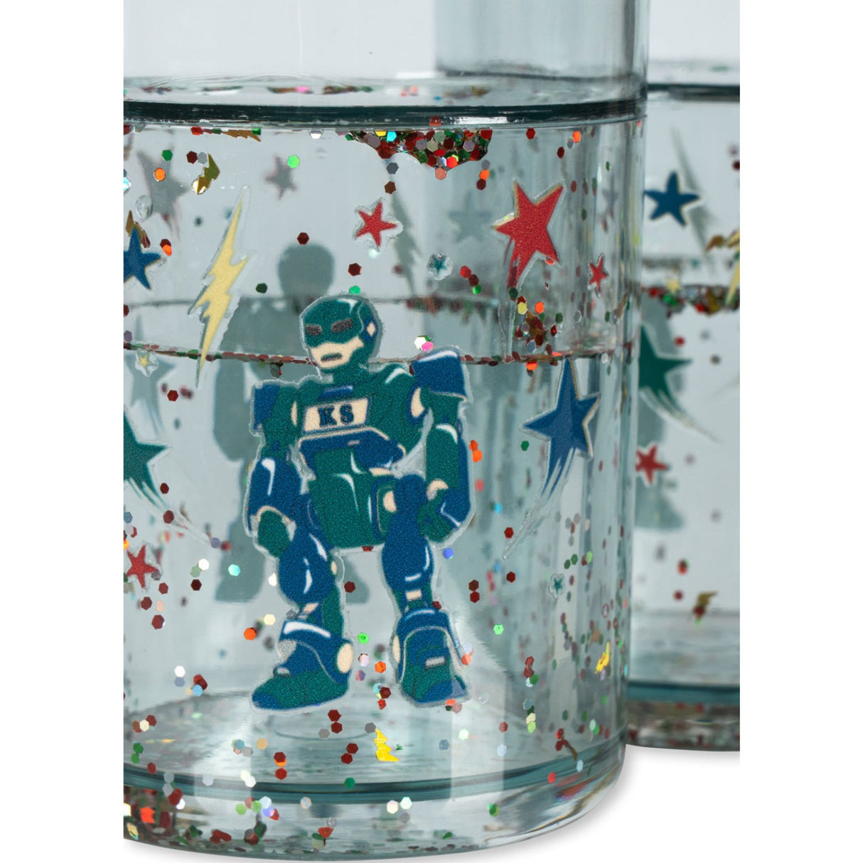 Konges Sløjd Hero Robot 2 Pak Glitter Cups