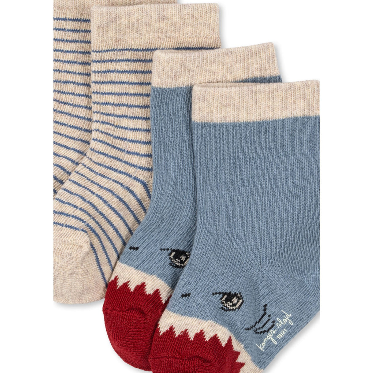 Konges Sløjd Shark 2 Pak Shark Rib Strømper