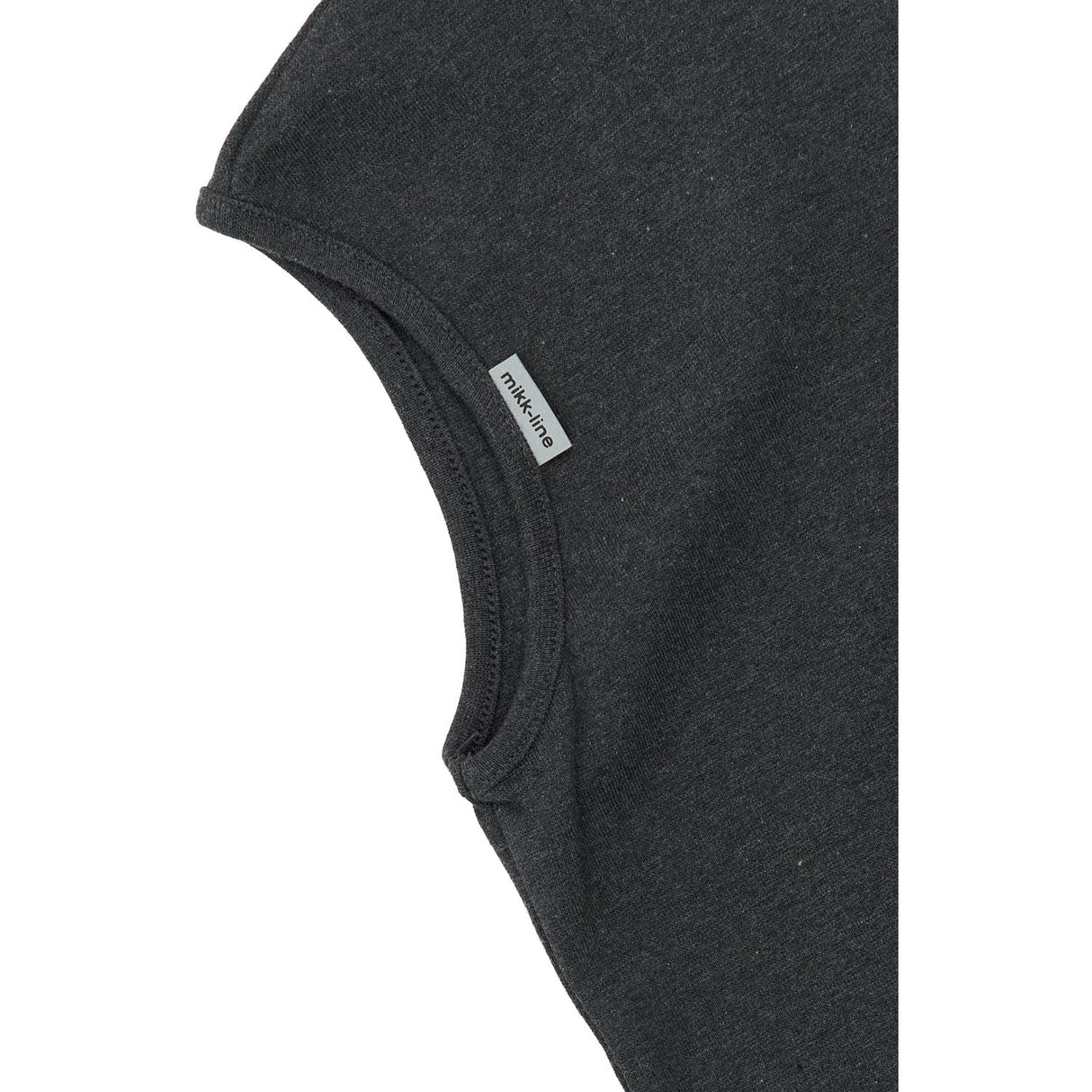 Mikk-Line Dark Grey Melange Bomuld Fullface