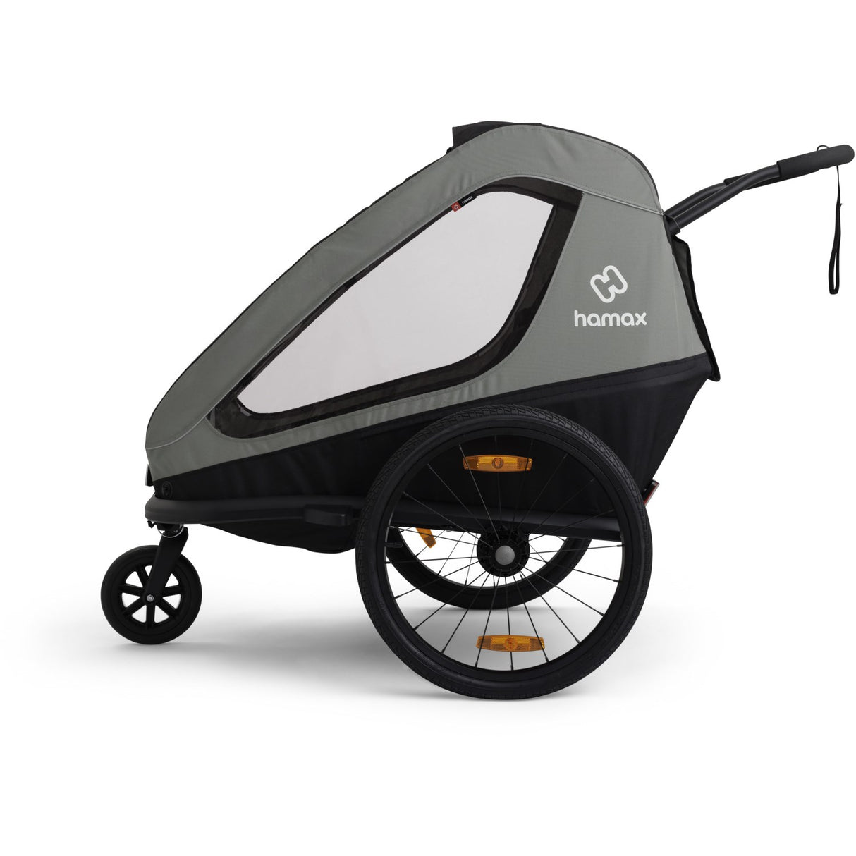 Hamax Khaki Green/Black Traveller Bicycle Trailer Dobbelt
