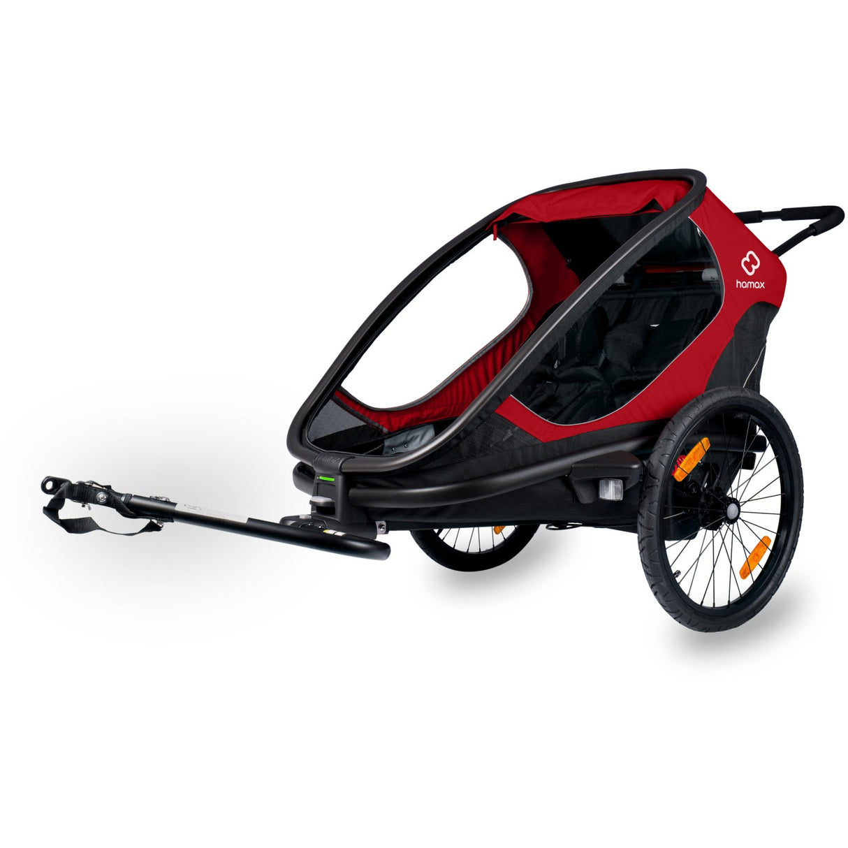 Hamax Red/Black Outback Bicycle Trailer Dobbelt