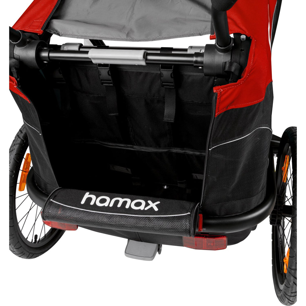 Hamax Red/Black Outback Bicycle Trailer Dobbelt