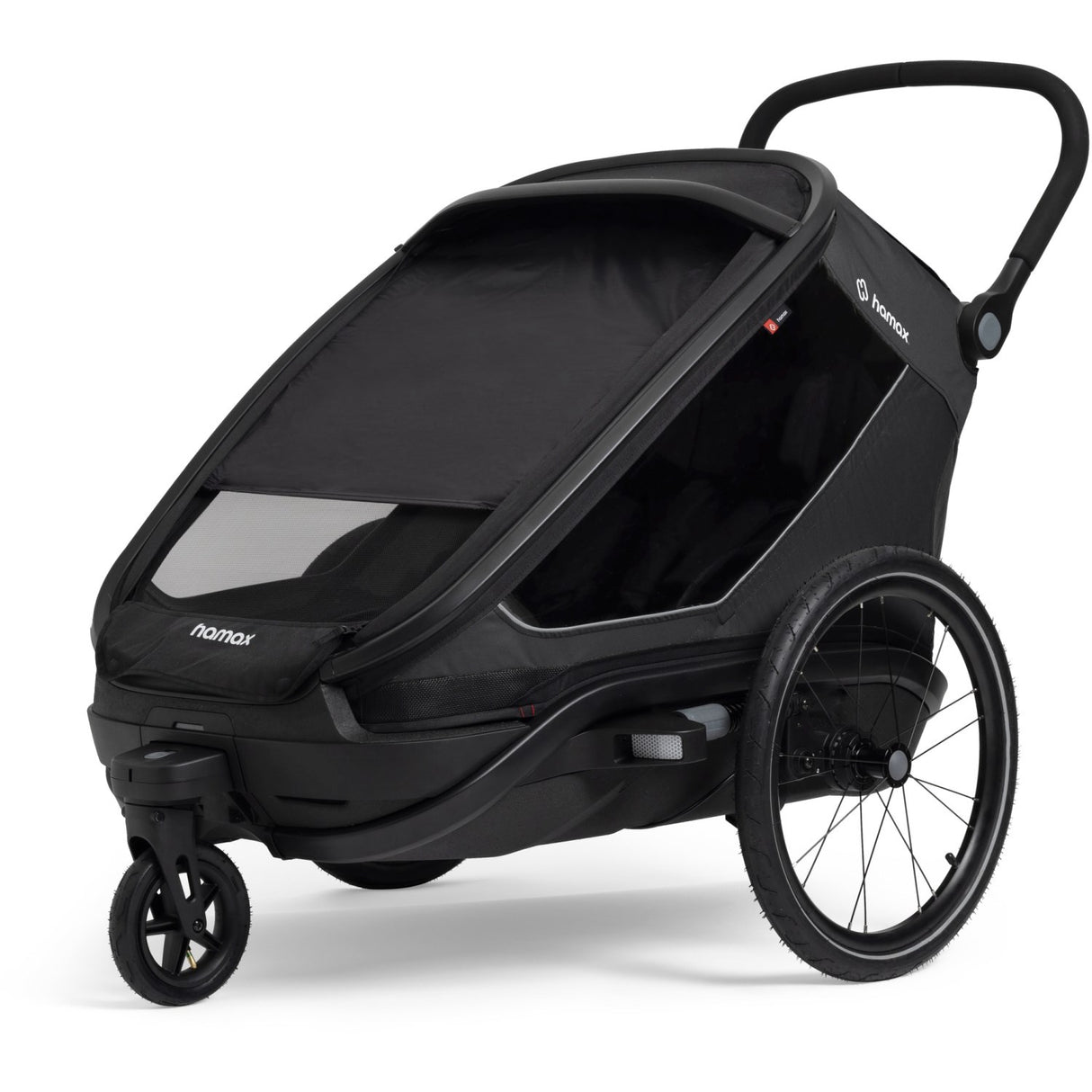 Hamax Black Outback Next Bicycle Trailer Dobbelt