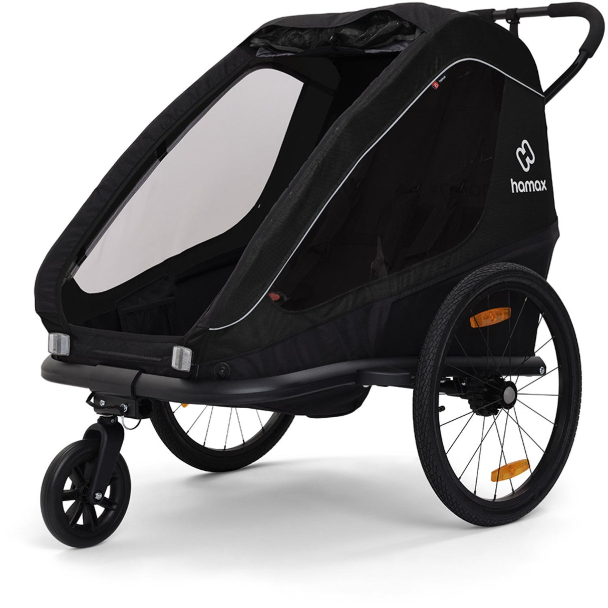 Hamax Black Traveller Bicycle Trailer Dobbelt