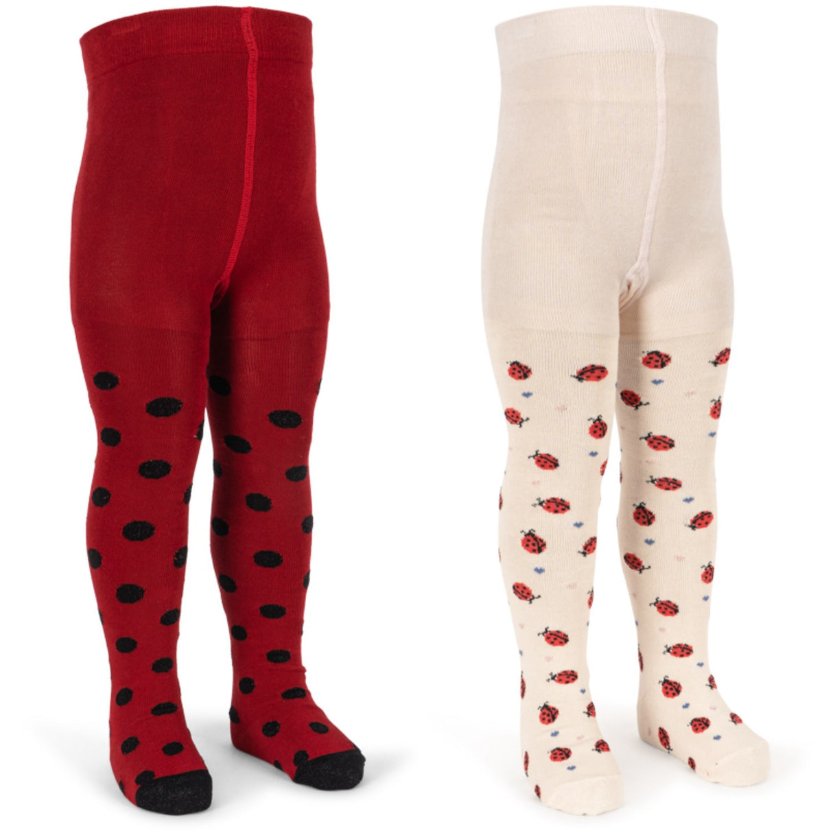 Konges Sløjd Ladybug 2 Pak Ladybug Jacquard Strømpebukser
