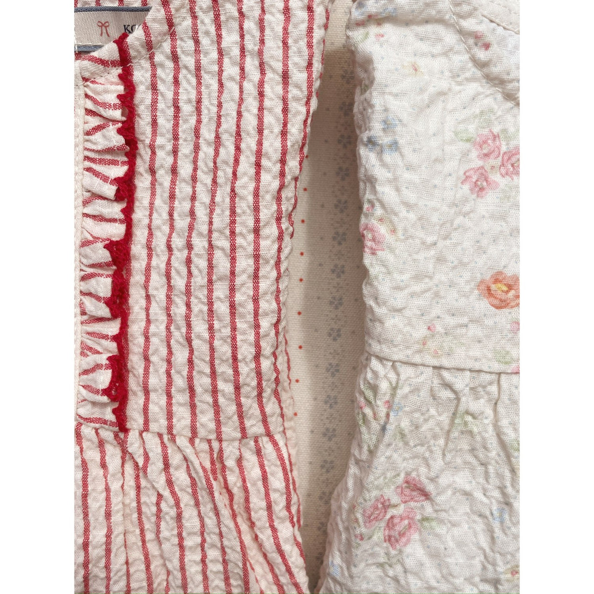 Konges Sløjd Amour Stripe Ellie Flæse Romper Gots