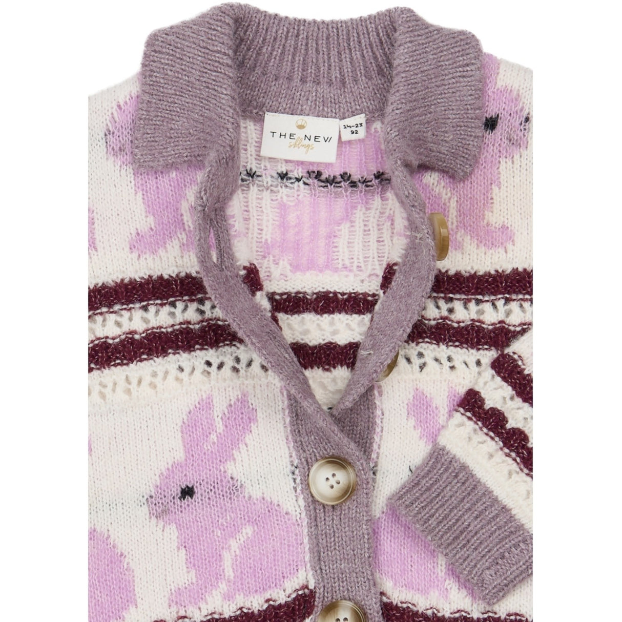 THE NEW Siblings Gardenia Striped Tnstval Jacquard Cardigan