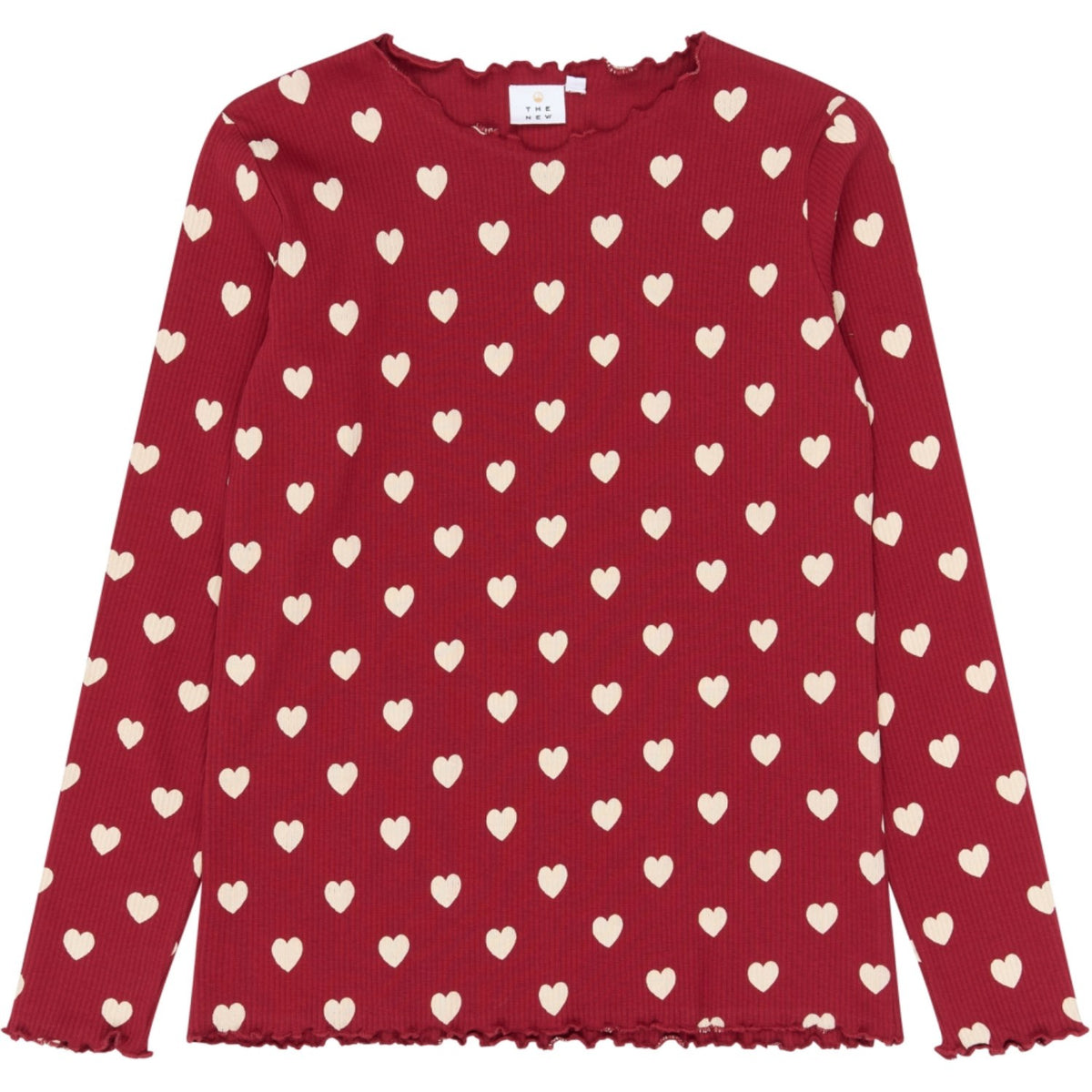 The New Rio Red AOP Tn Tnholiday Red Heart Voksen Rib Natsæt