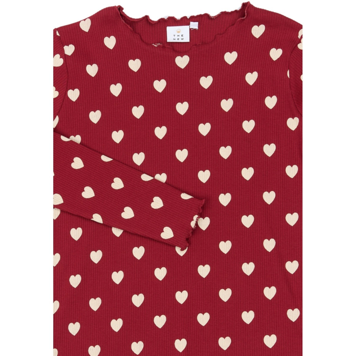 The New Rio Red AOP Tn Tnholiday Red Heart Voksen Rib Natsæt