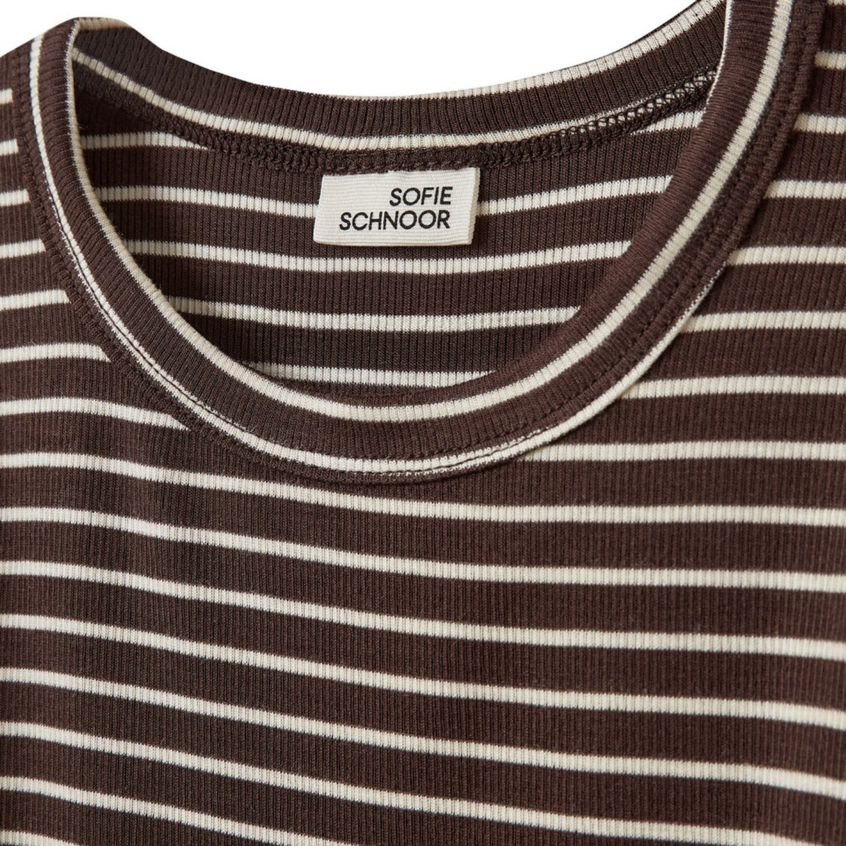 Sofie Schnoor Brown Striped Petriciasy T-Shirt Long Sleeve