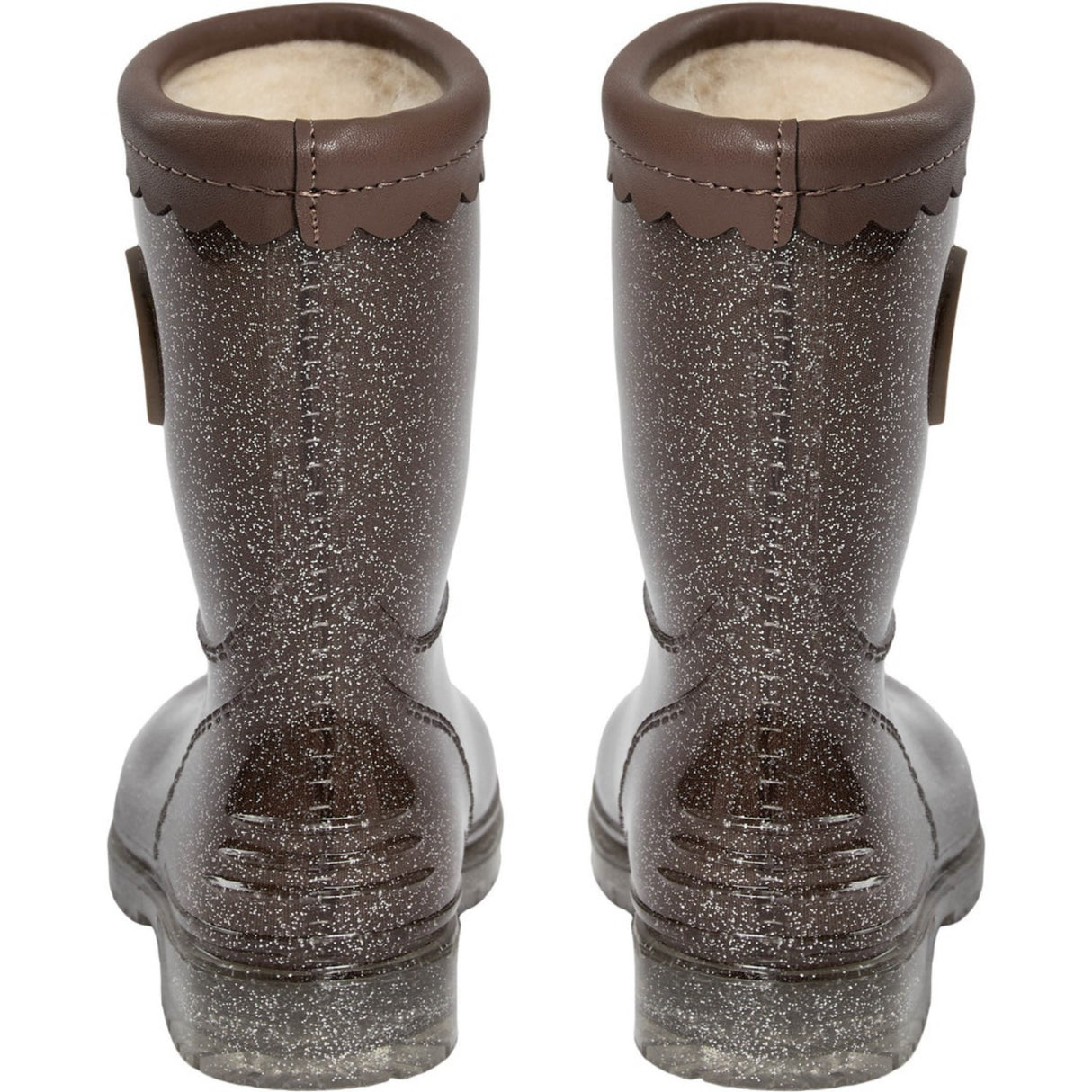Sofie Schnoor Dark Brown Mellykb Rubber Støvle M/ Liining