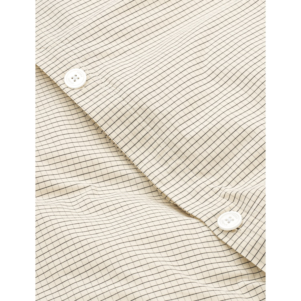 Studio Feder Creme Black Plaid Sengetøj Percale