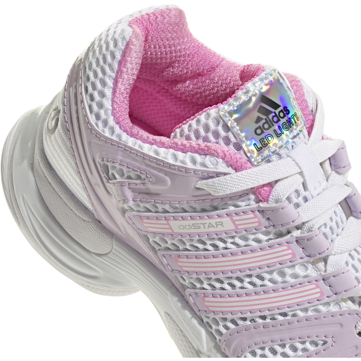 adidas Originals Ftwr White Ice Lavender Bliss Pink Adistar Control 5 Led El C Sneakers
