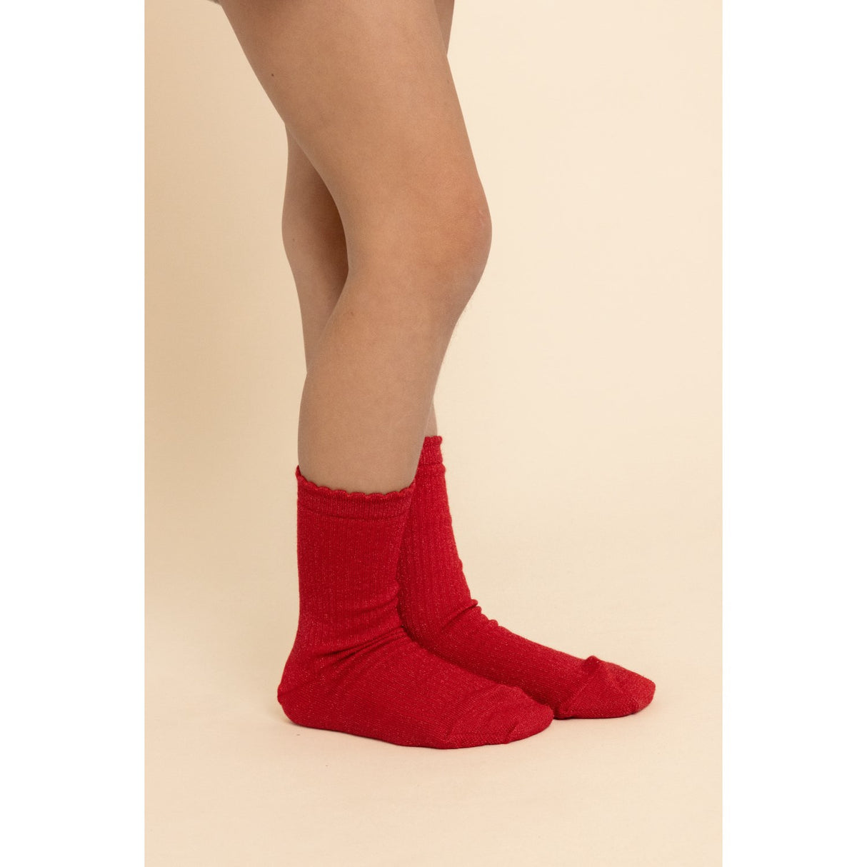 Flöss Red Glitter 2-Pack Vibe Strømper 2-Pak