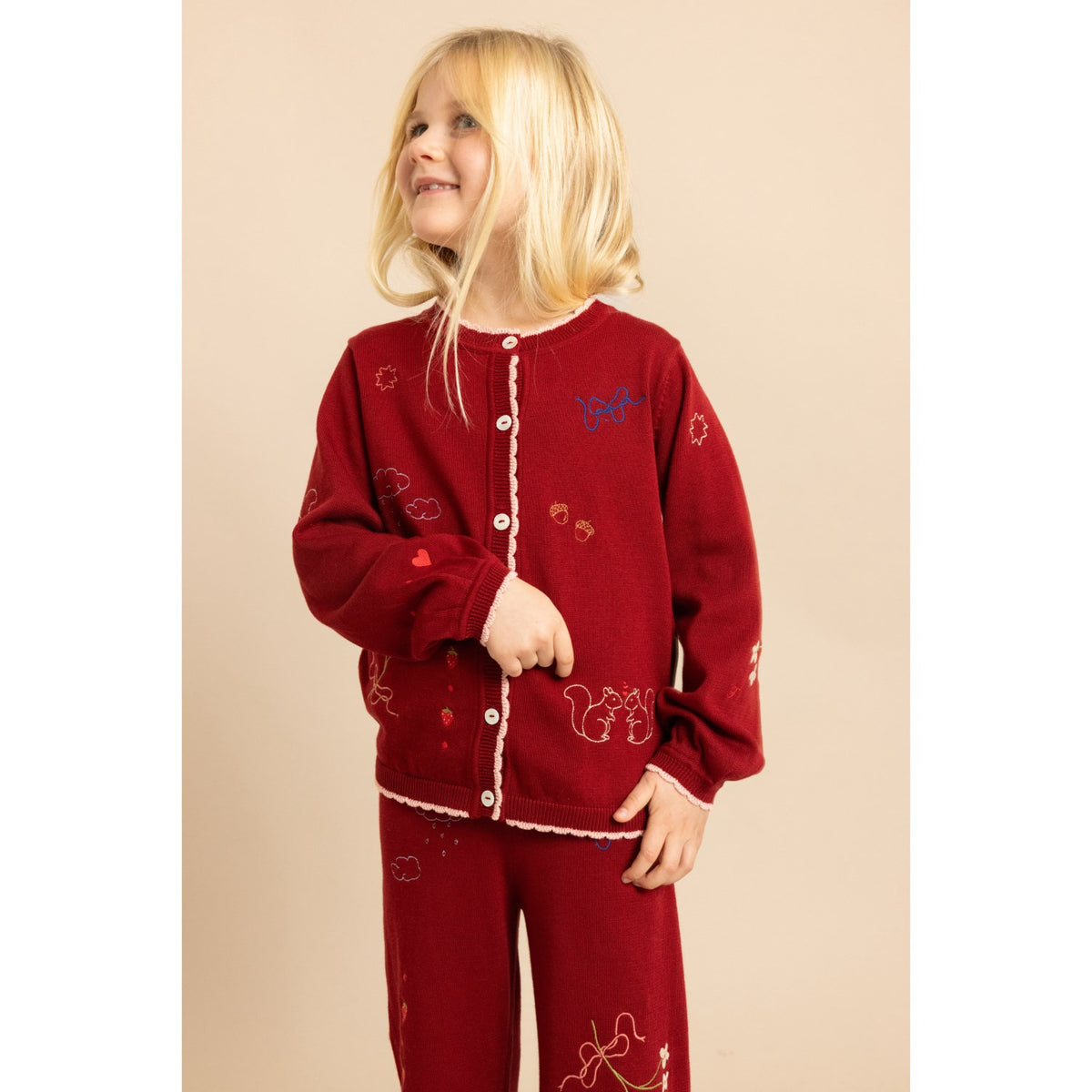 Flöss Dark Cranberry Agnes Bukser