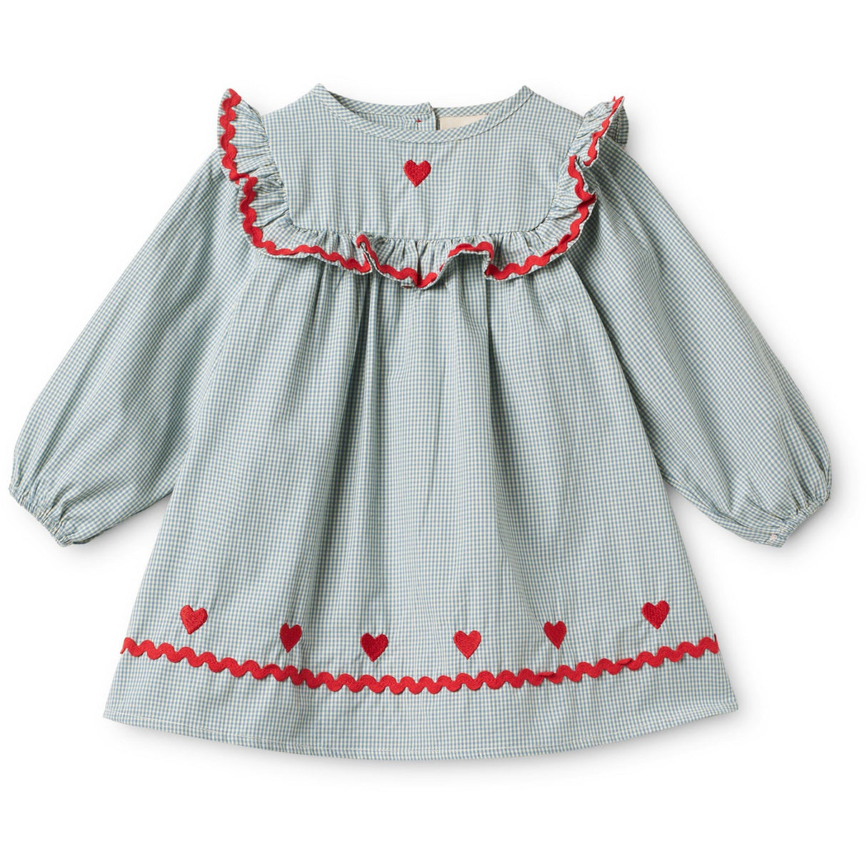 Flöss Light Blue Gingham Ellis Kjole