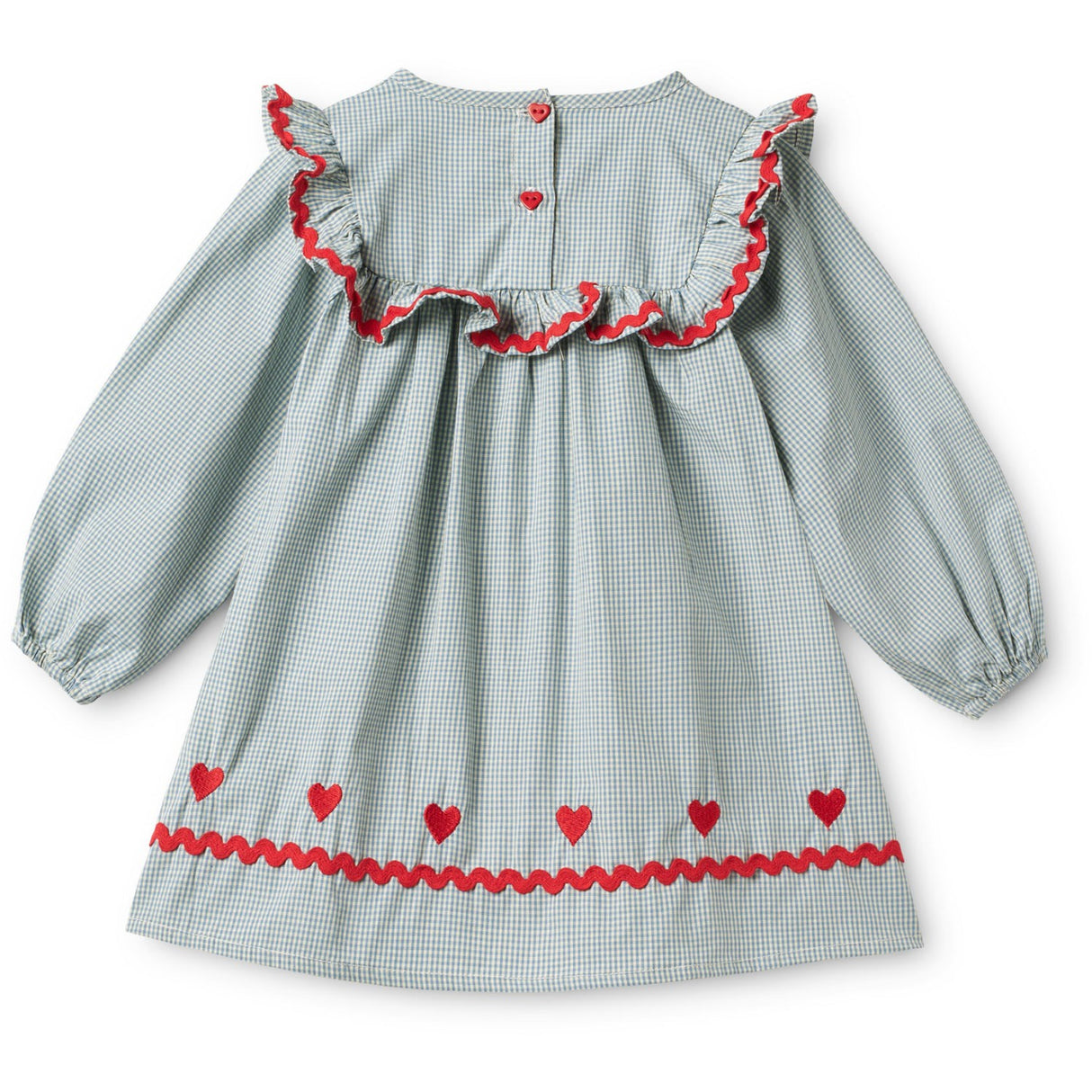 Flöss Light Blue Gingham Ellis Kjole