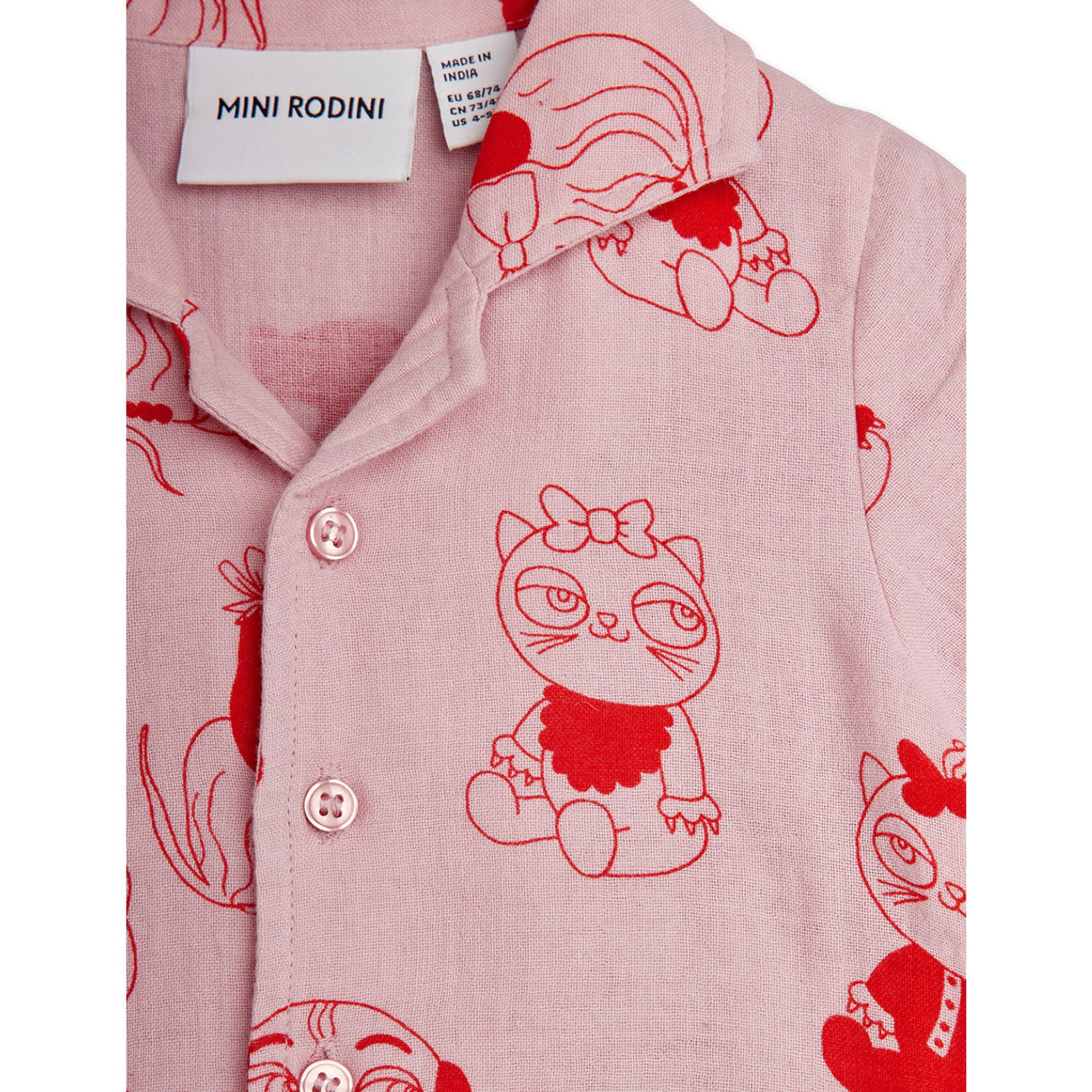 Mini Rodini Pink Minibabies Aop Baby Sæt