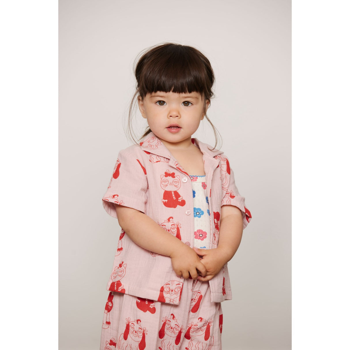 Mini Rodini Pink Minibabies Aop Baby Sæt
