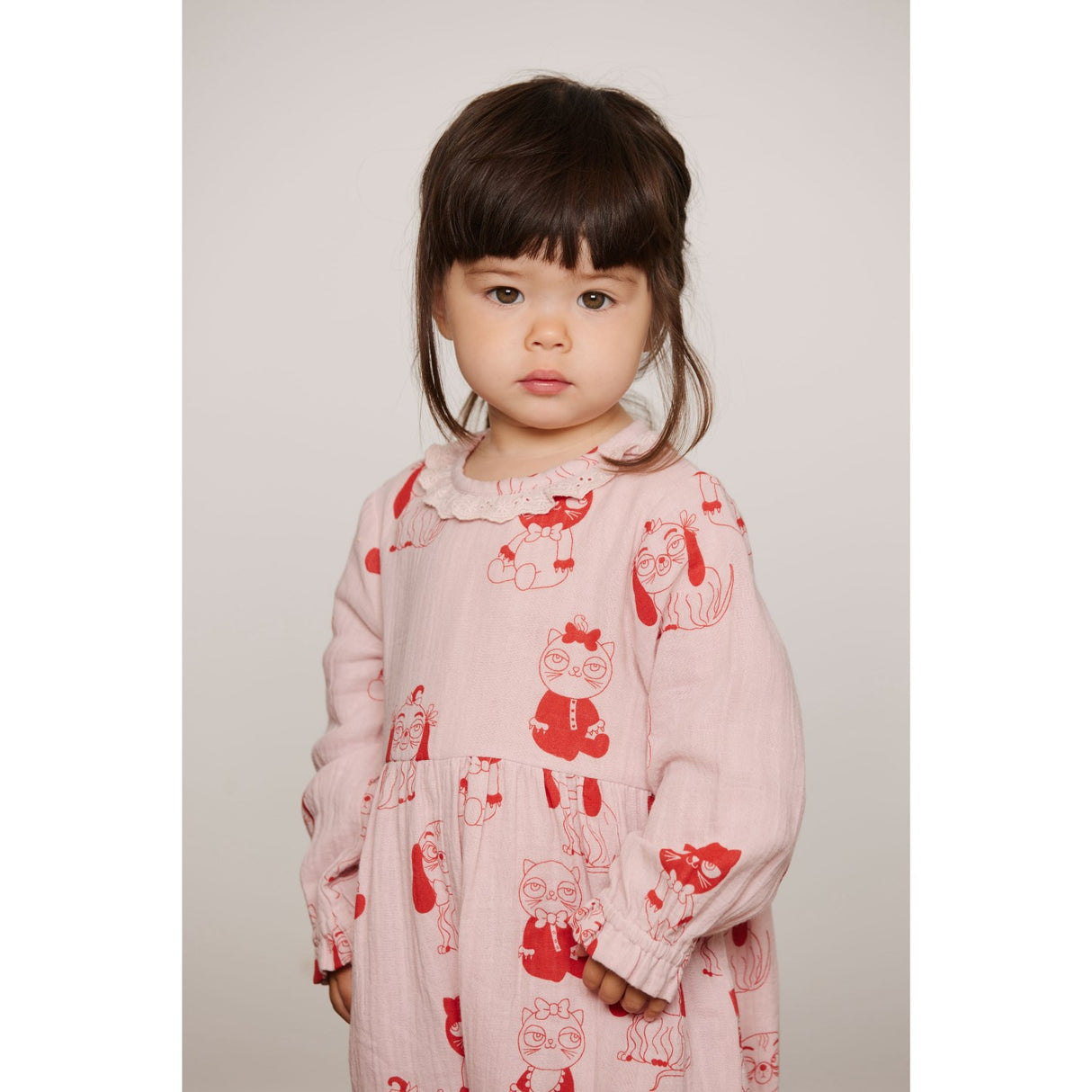 Mini Rodini Pink Minibabies Aop Woven Buksedragt