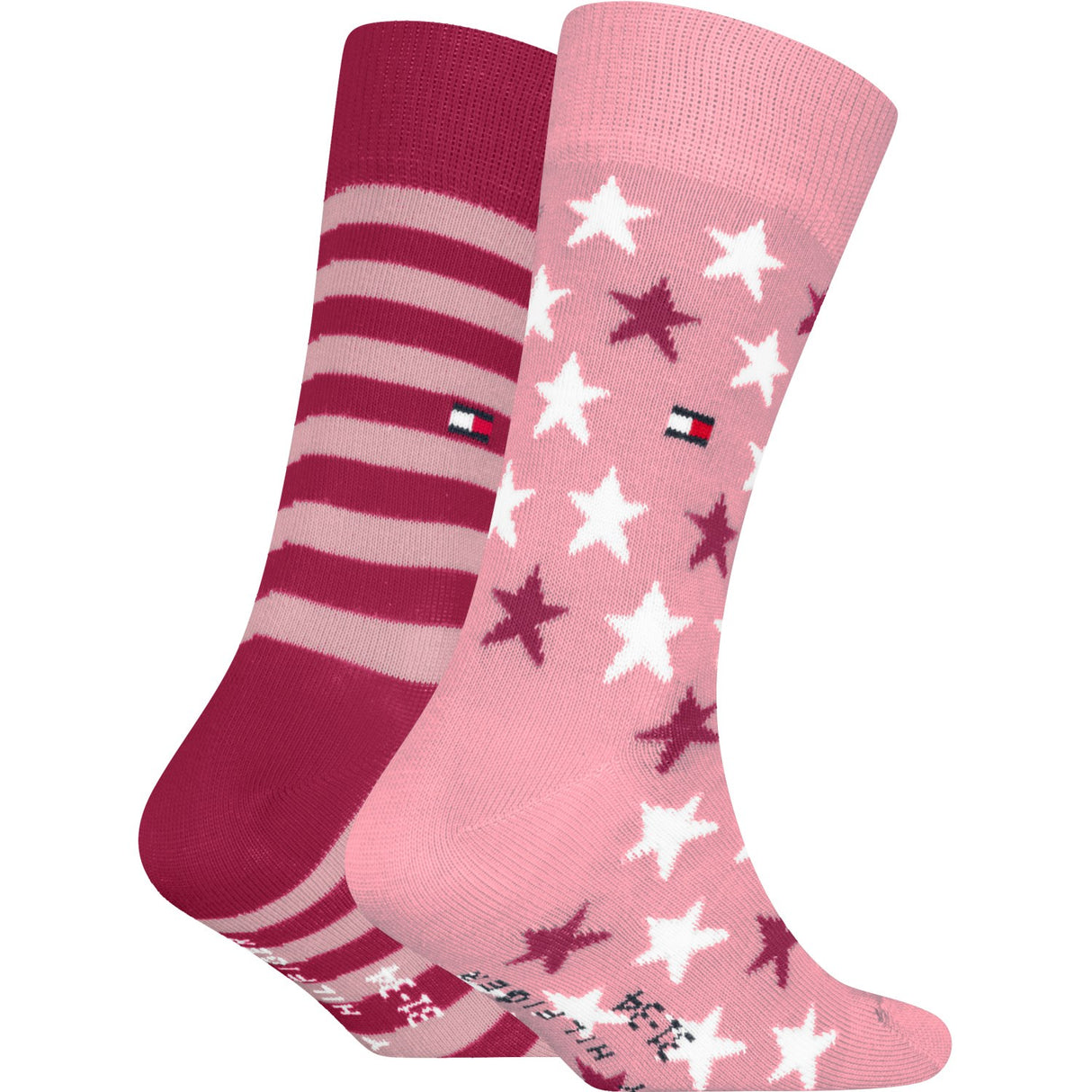 Tommy Hilfiger Pink Kids Strømper 2-Pak Stars Og Stripes