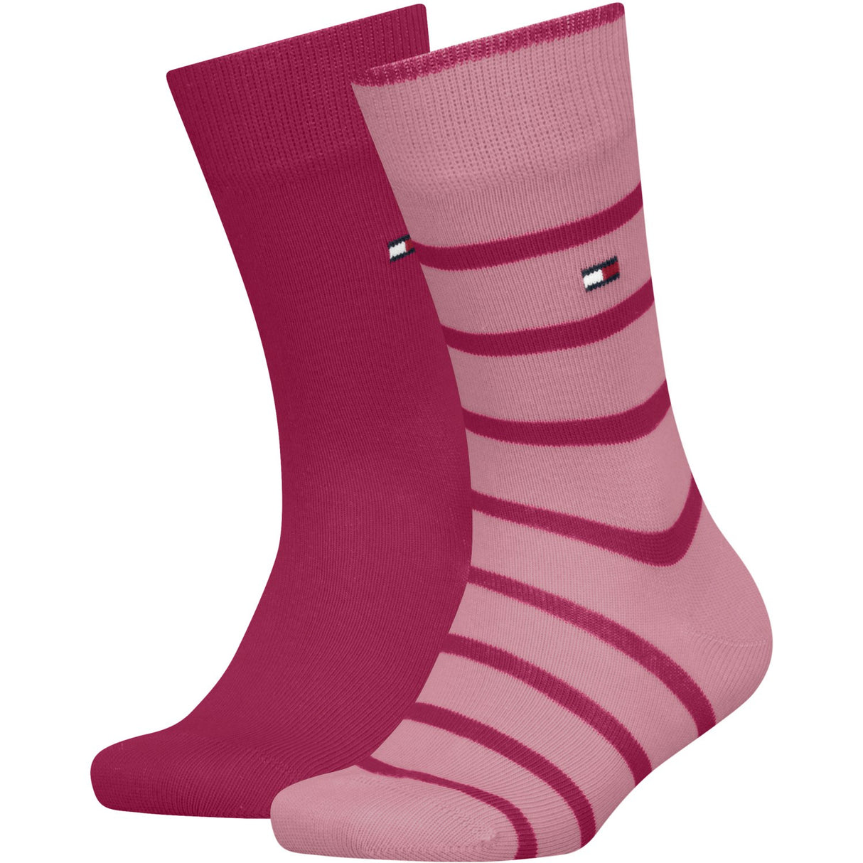 Tommy Hilfiger Pink Kids Strømper 2-Pak Breton Stripe