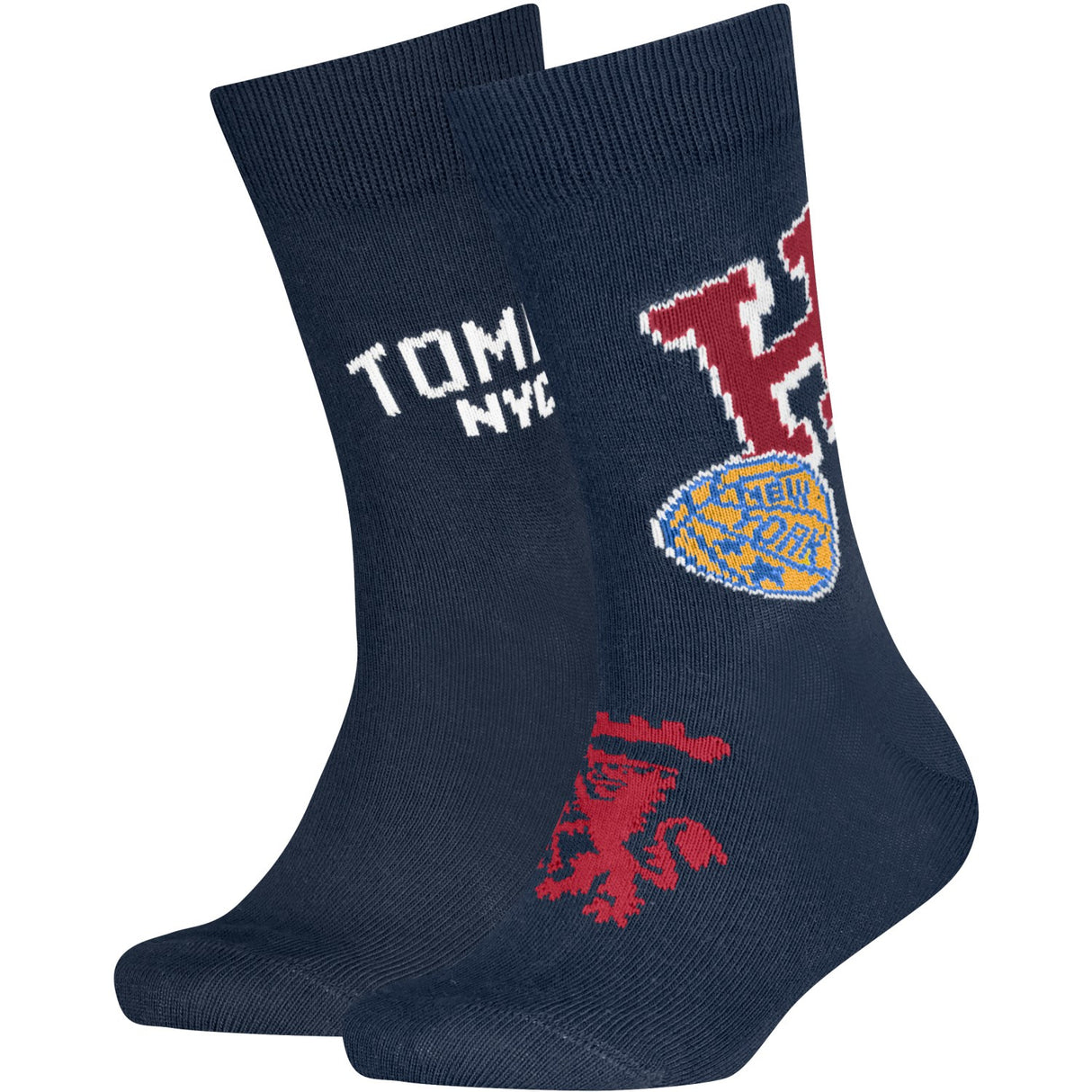 Tommy Hilfiger Navy Kids Strømper 2-Pak College Patch