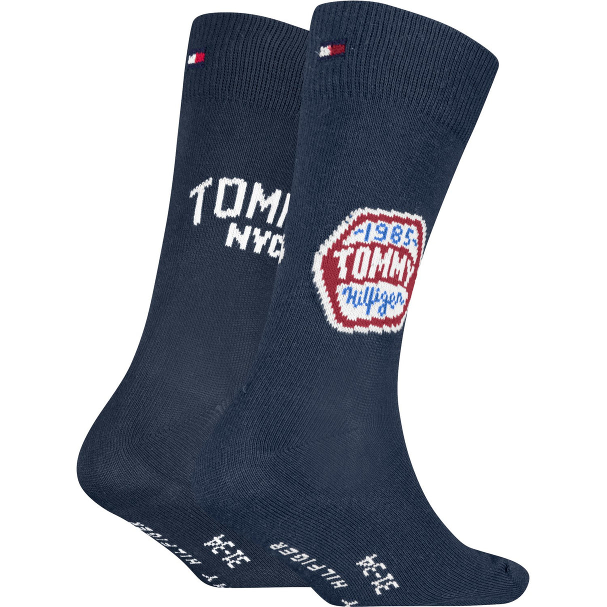 Tommy Hilfiger Navy Kids Strømper 2-Pak College Patch