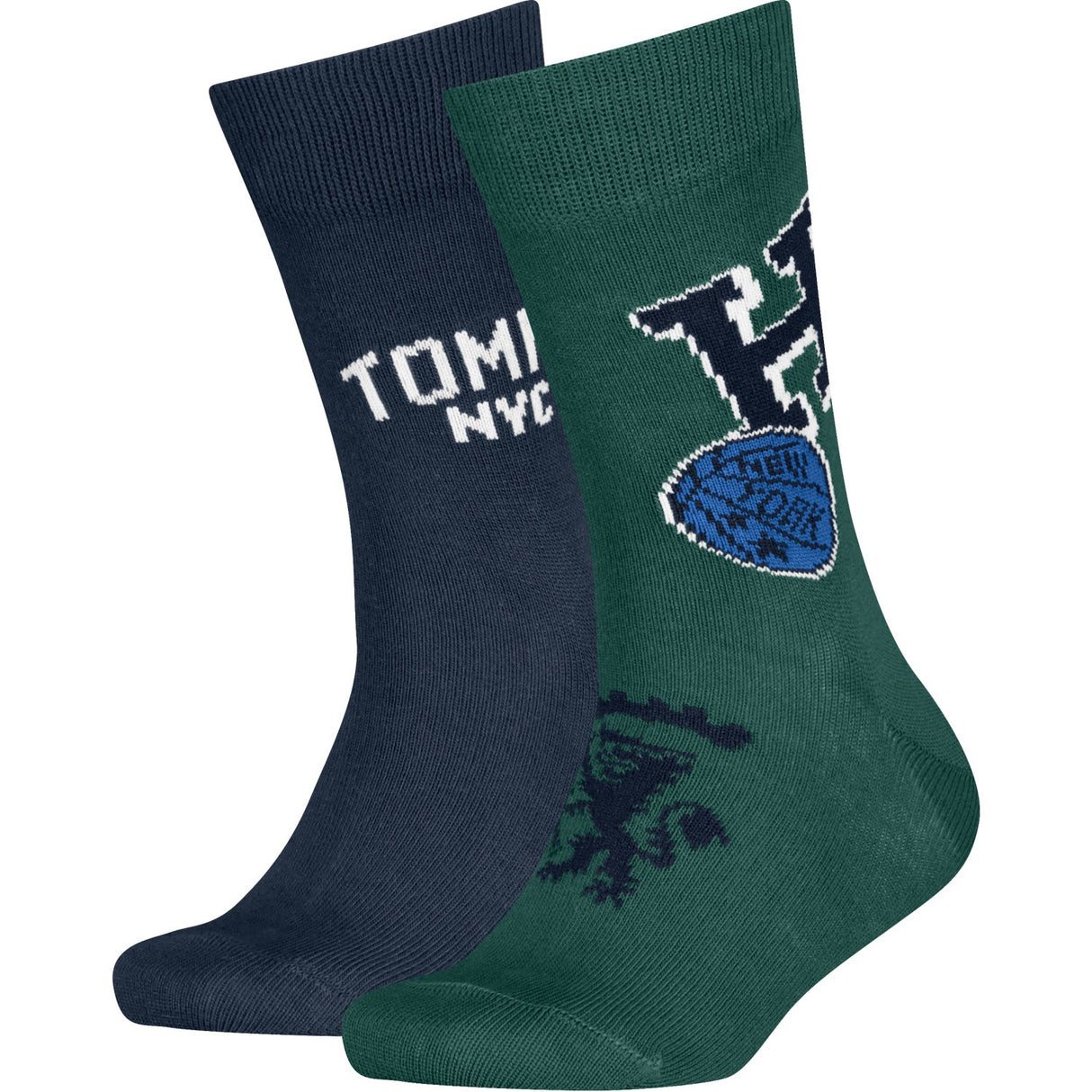 Tommy Hilfiger Green Kids Strømper 2-Pak College Patch