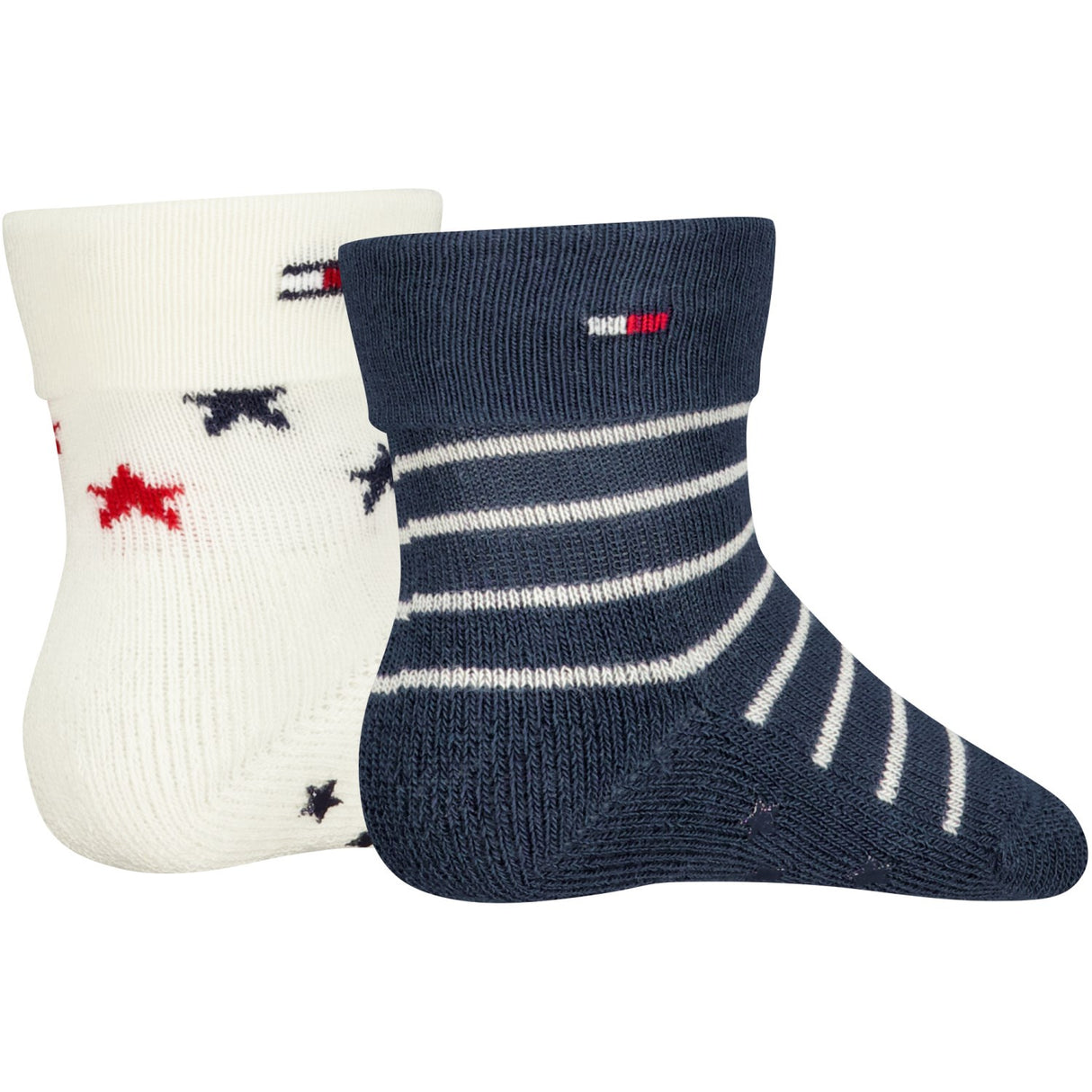 Tommy Hilfiger Tommy Original Baby Strømper 2-Pak Fold Over Abs