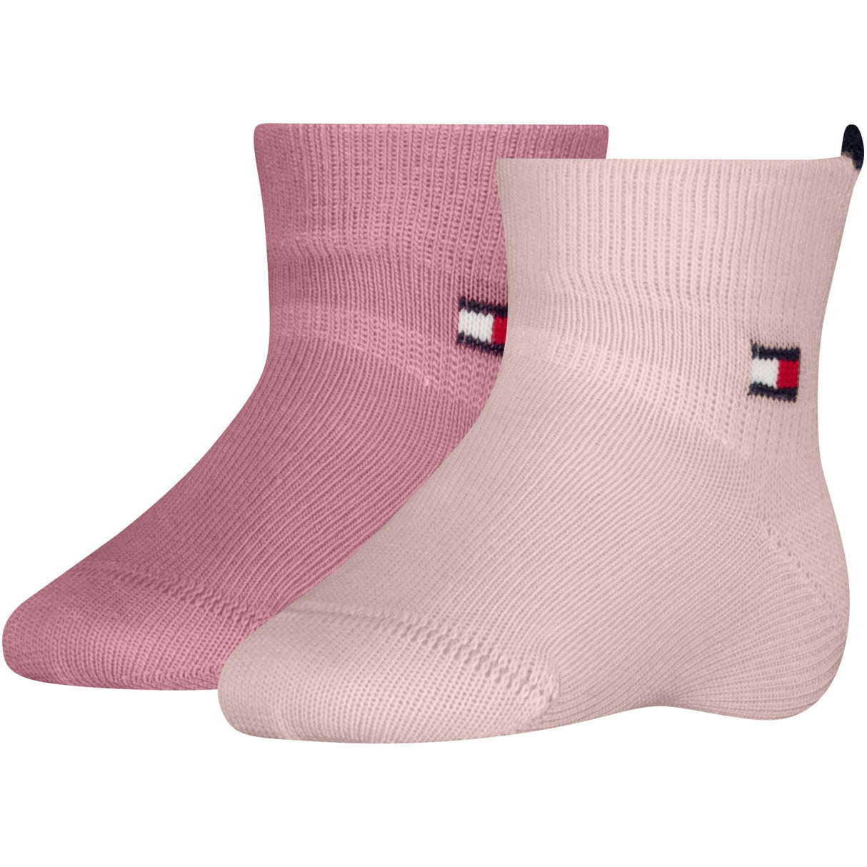 Tommy Hilfiger Light Pink Baby Strømper 2-Pak Heart