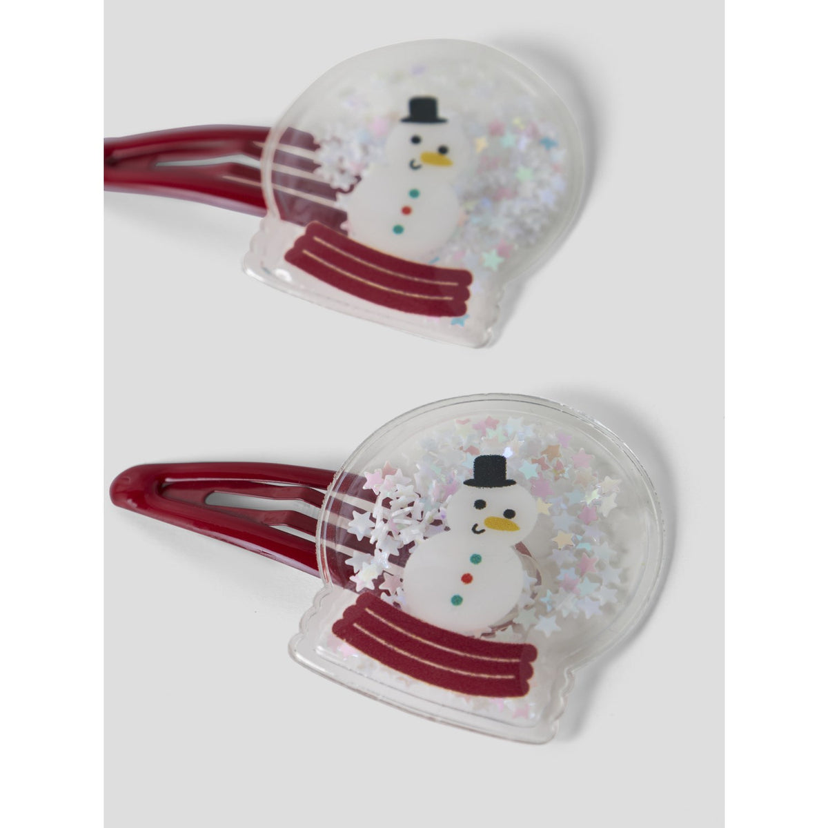 Name It Red Dahlia Snow Globe Nmfrifetti 2-Pak Hairclip