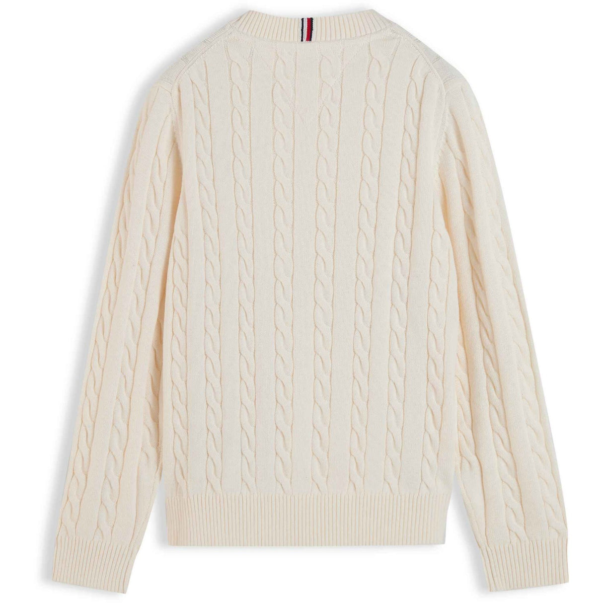 Tommy Hilfiger Ivory Petal Bomuld Cable Sweater