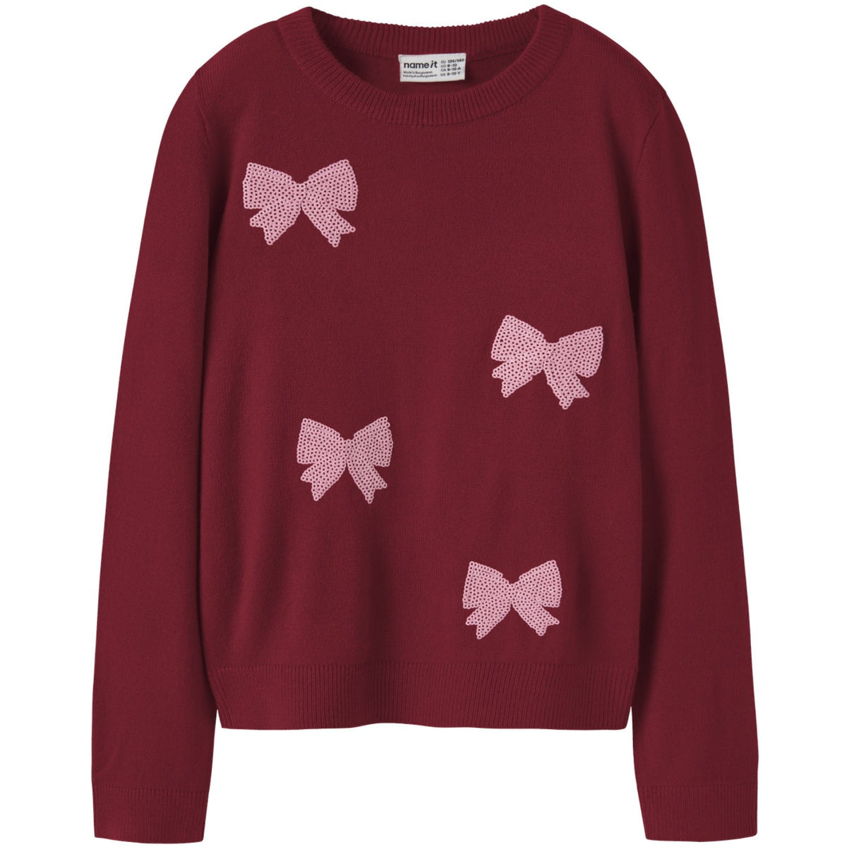 Name It Red Dahlia Nkfralle Ls Strik