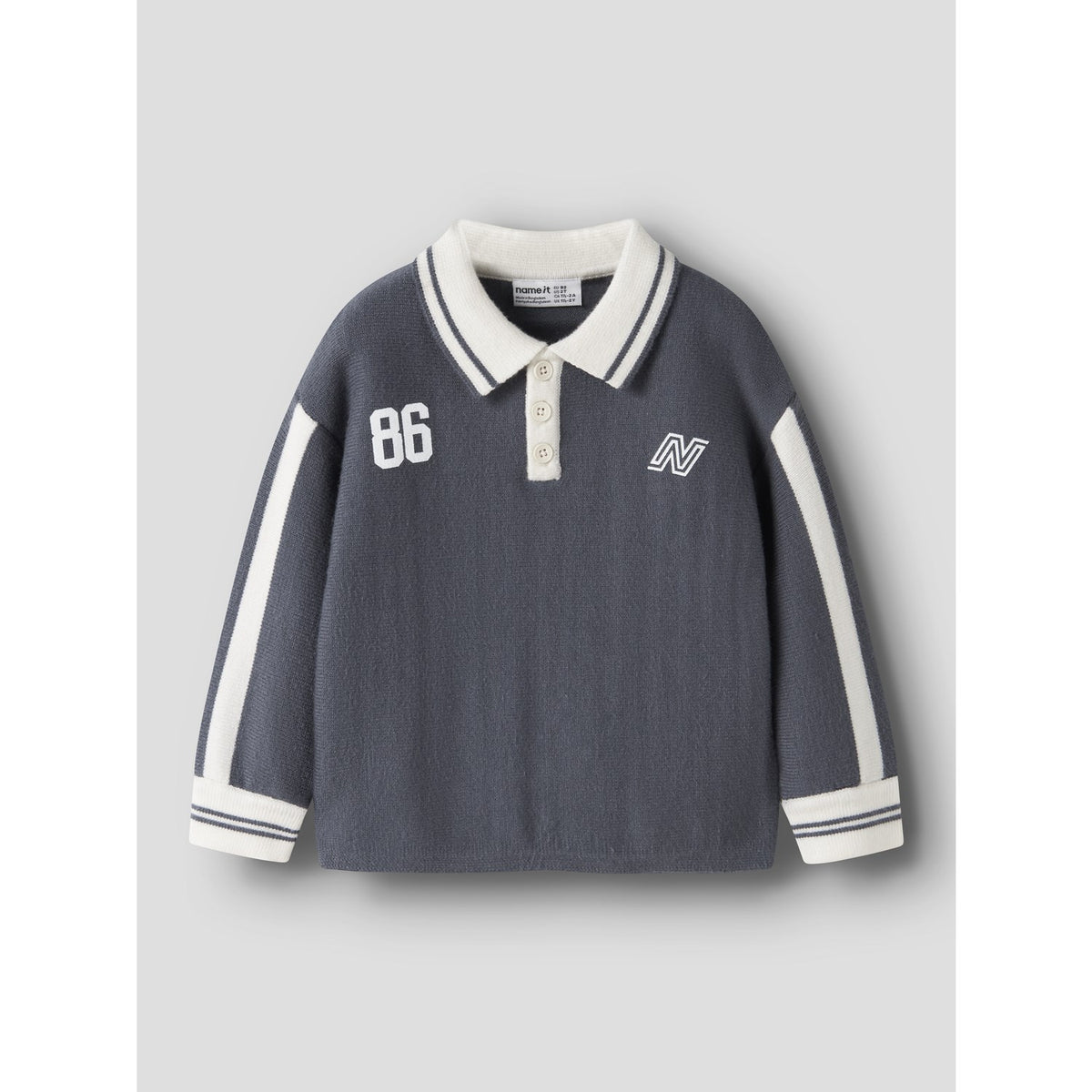 Name It Ombre Blue Nmmnima Ls Loose Polo Strik