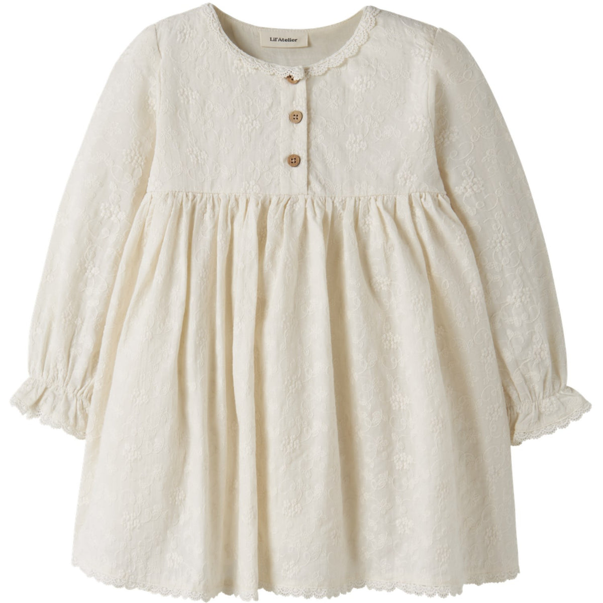 Lil'Atelier Turtledove Nmfrenna Ls Loose Kjole Lil