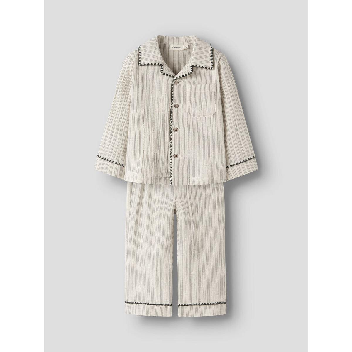 Lil'Atelier Turtledove Mulled Basil Nmnsage Nun Pyjamas Sæt Lil