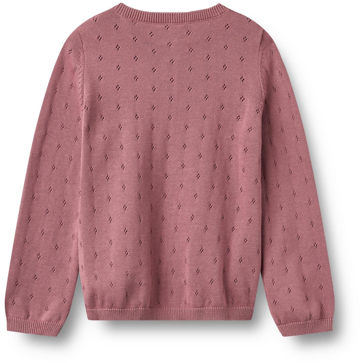 Wheat Warm Lilac Strik Cardigan Maia