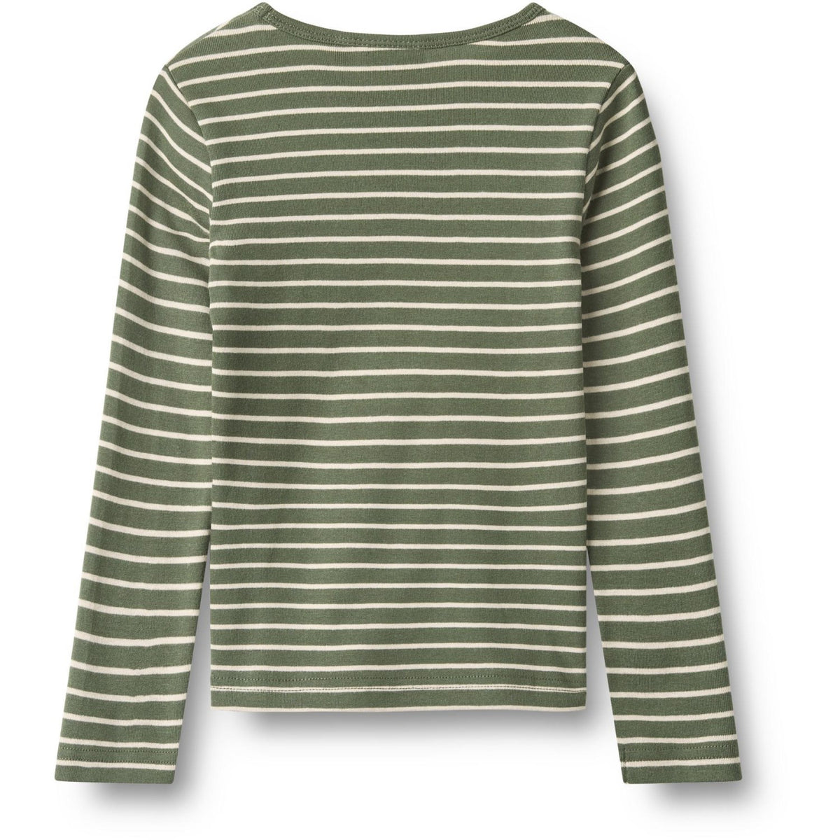 Wheat Dark Green Stripe Bluse Stig