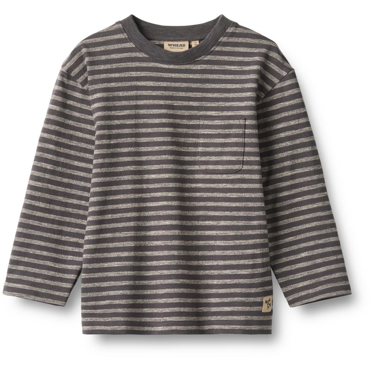 Wheat Dark Charcoal Stripe Bluse Ross