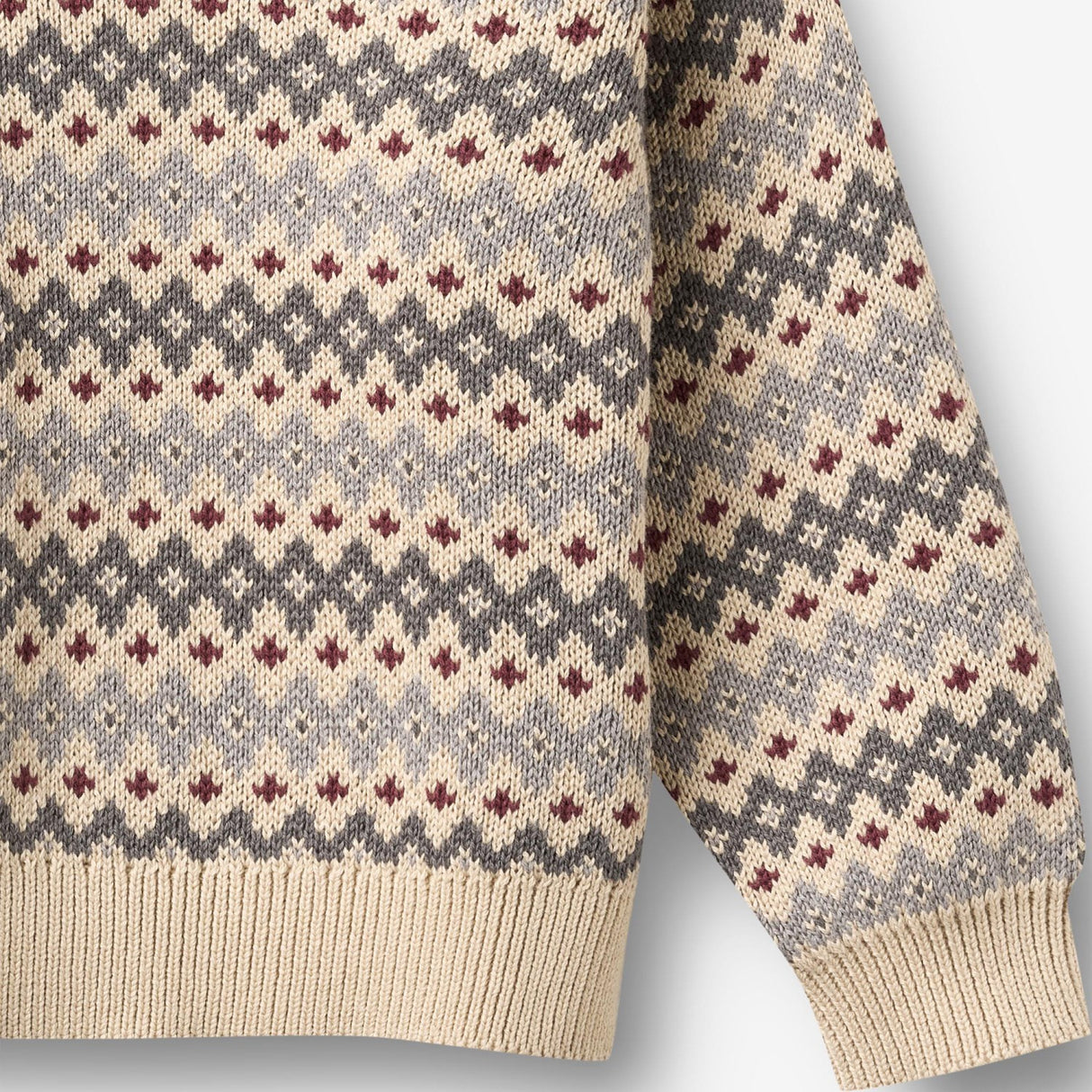 Wheat Flint Jacquard Pullover Harlow