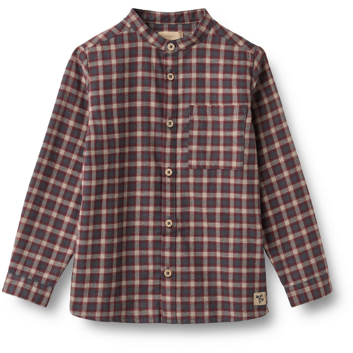 Wheat Blue Holiday Check Skjorte L/S Willum
