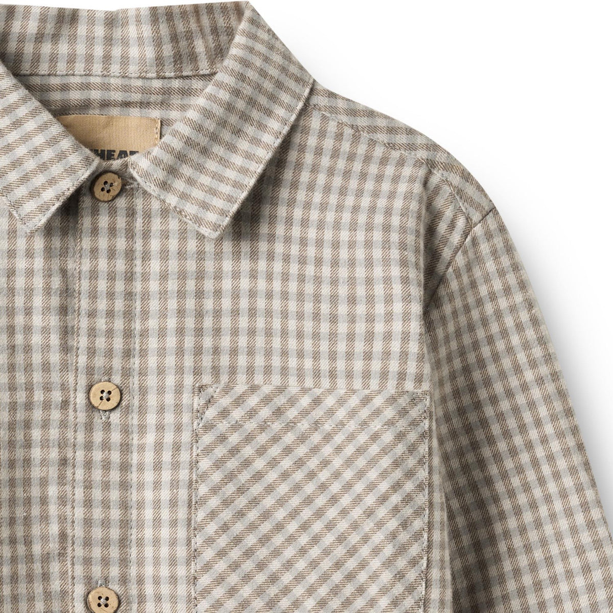 Wheat Greybrown Check Skjorte L/S Oscar