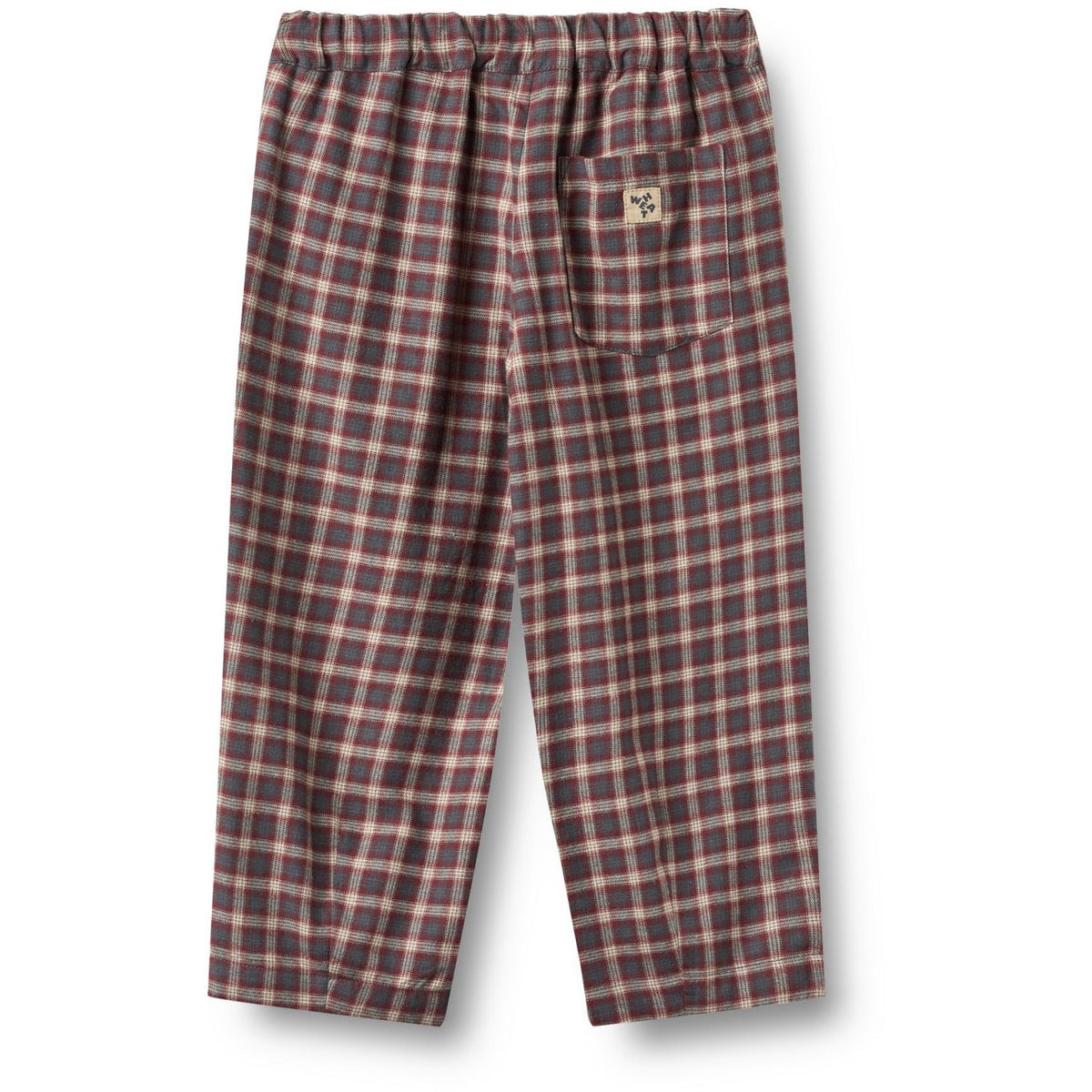 Wheat Blue Holiday Check Trousers Dart Sasha