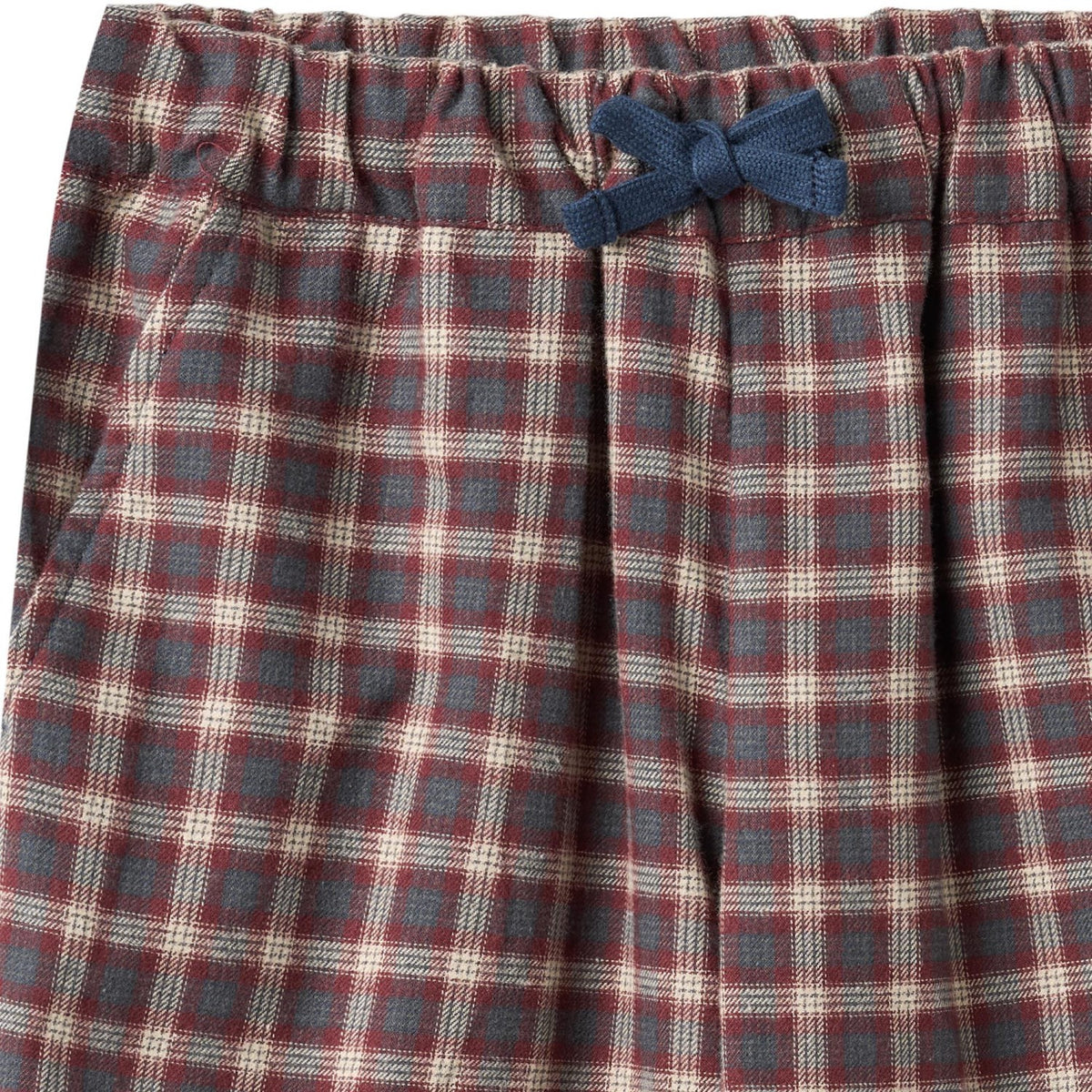 Wheat Blue Holiday Check Trousers Dart Sasha