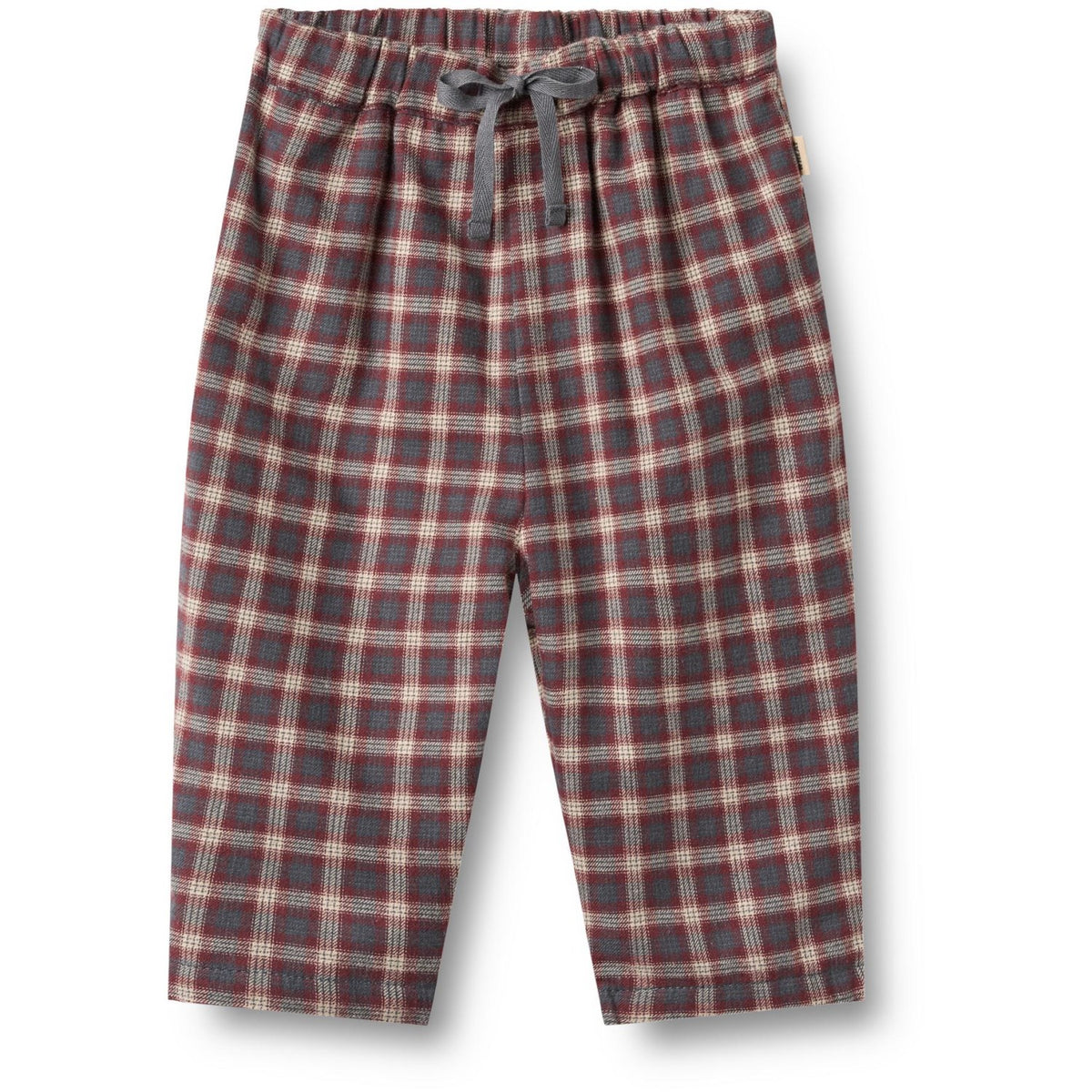 Wheat Blue Holiday Check Trousers Lined Arne